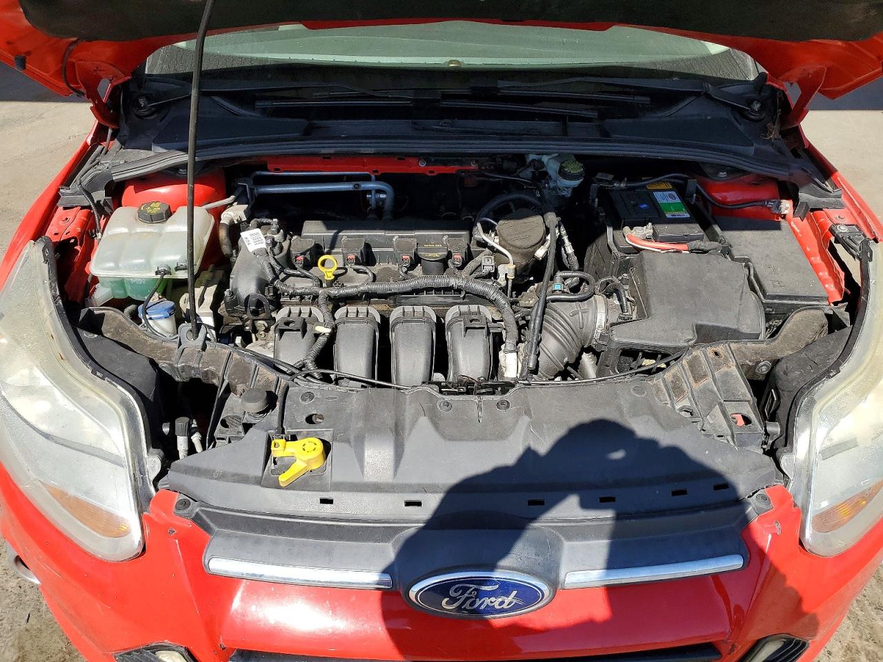 2014 Ford Focus Se Red vin: 1FADP3F20EL318493