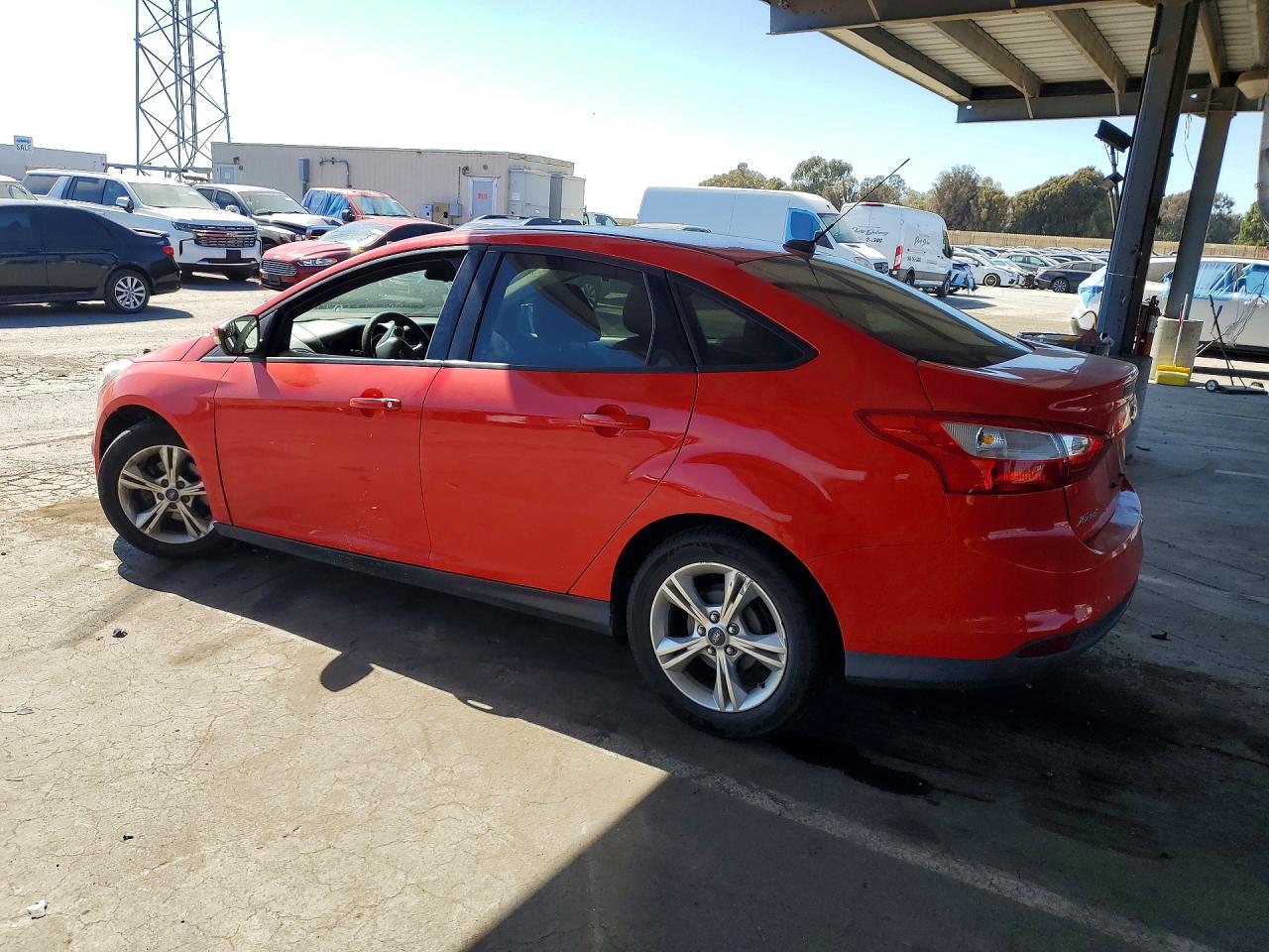2014 Ford Focus Se Red vin: 1FADP3F20EL318493