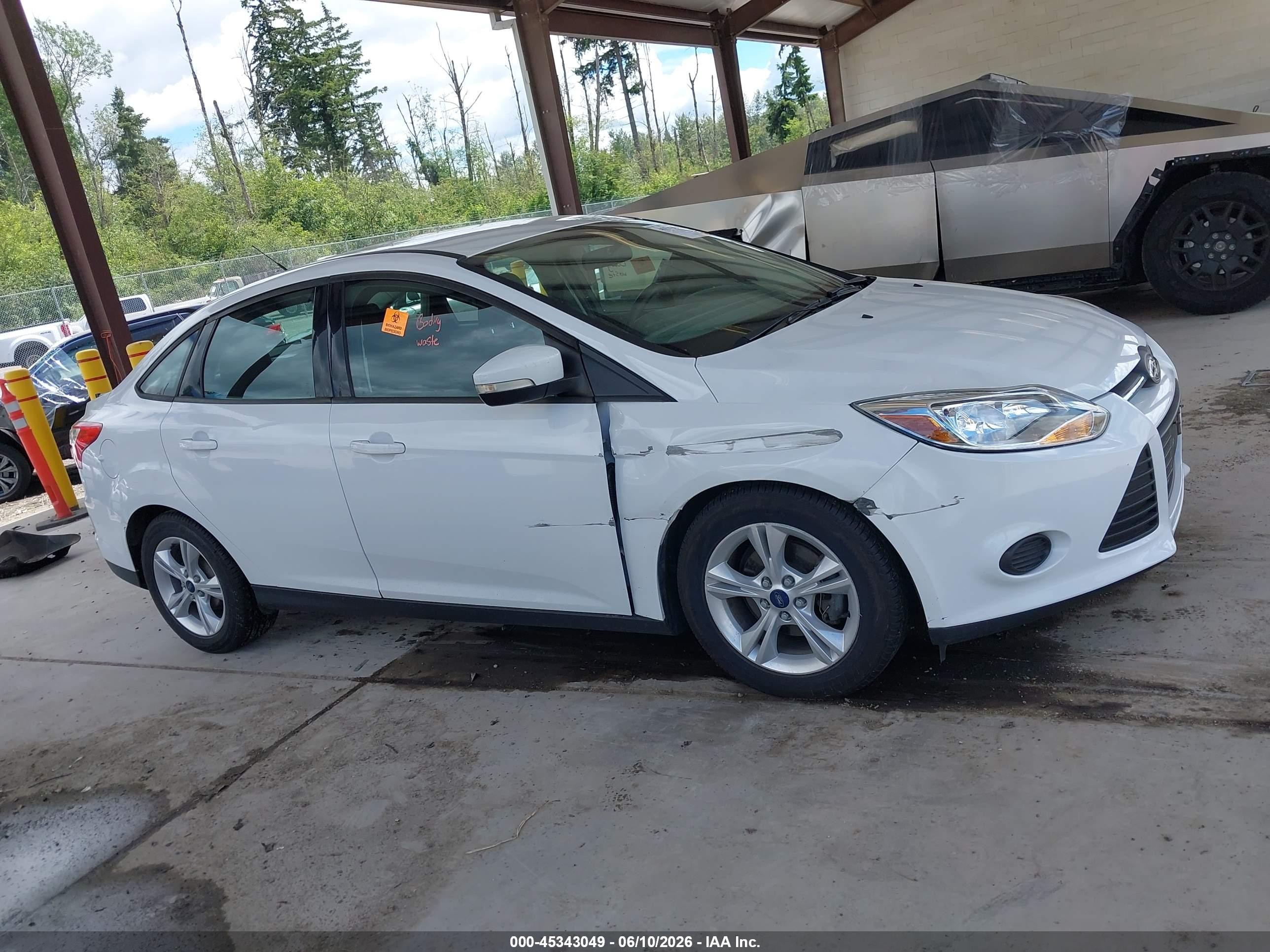 2014 Ford Focus Se White vin: 1FADP3F20EL321815