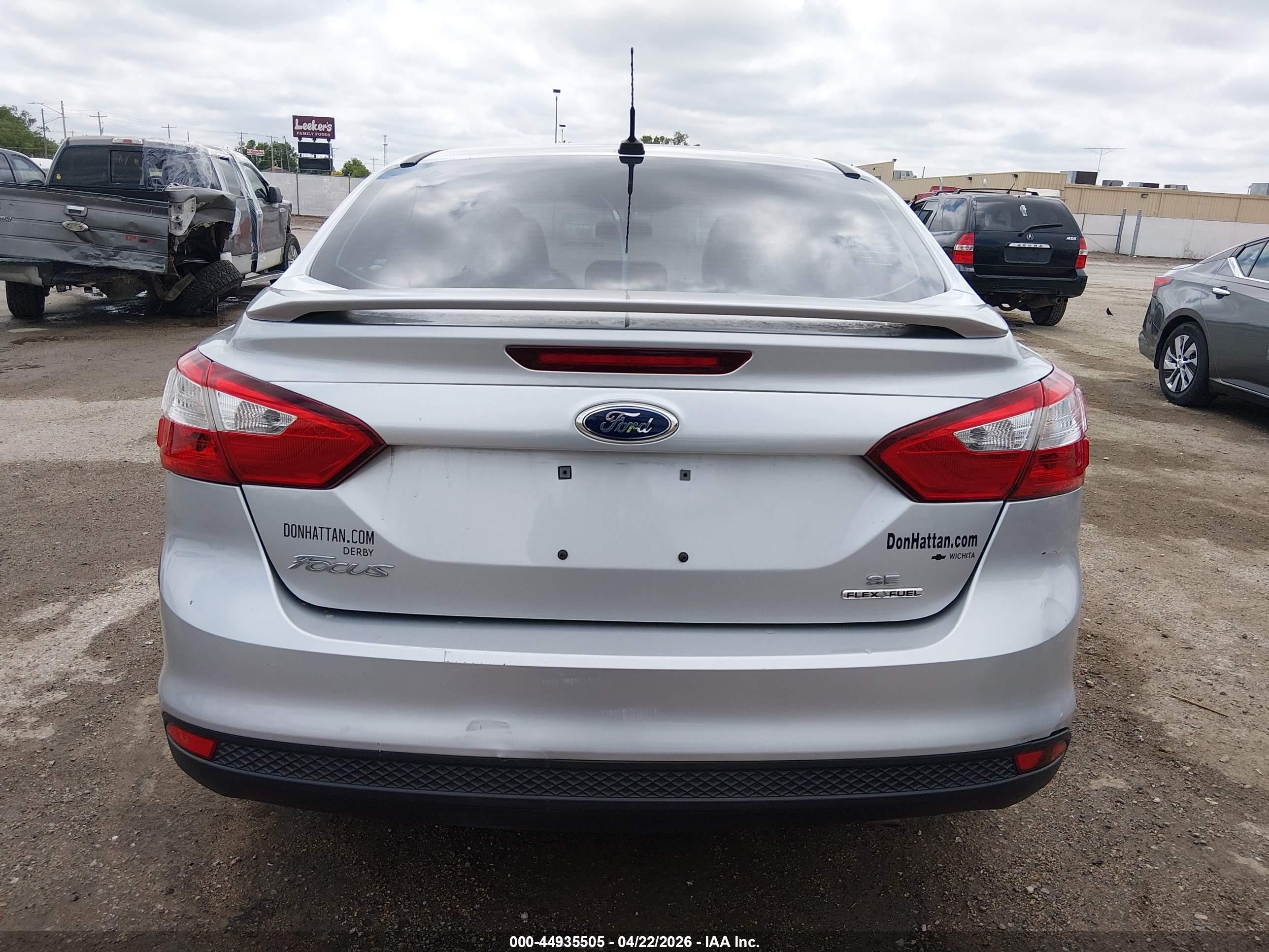 2014 Ford Focus Se Silver vin: 1FADP3F20EL349047