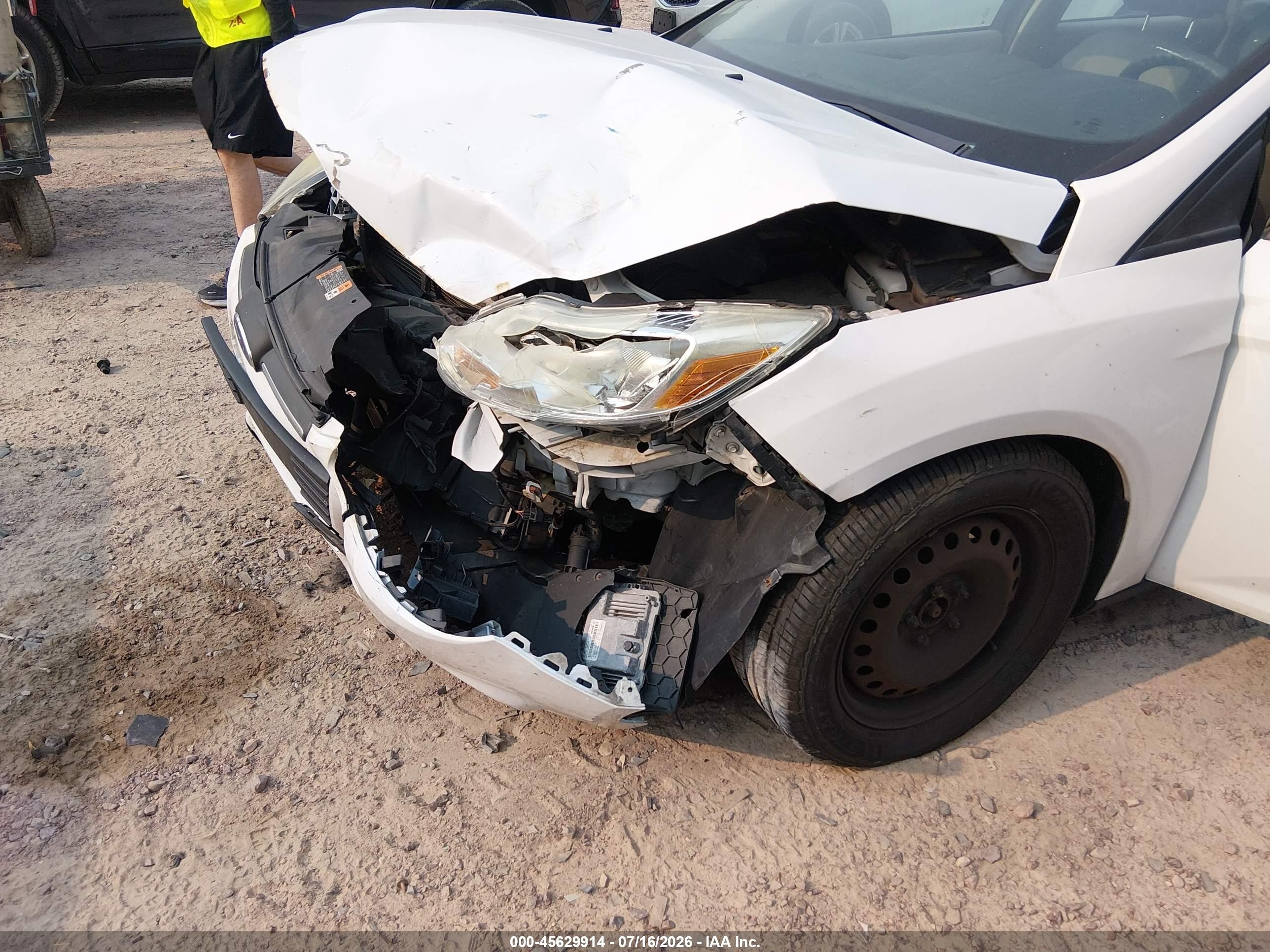 2014 Ford Focus Se White vin: 1FADP3F20EL356323