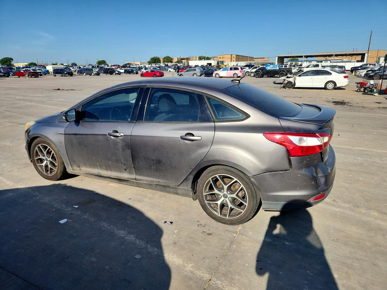 2014 Ford Focus Se Gray vin: 1FADP3F20EL359948