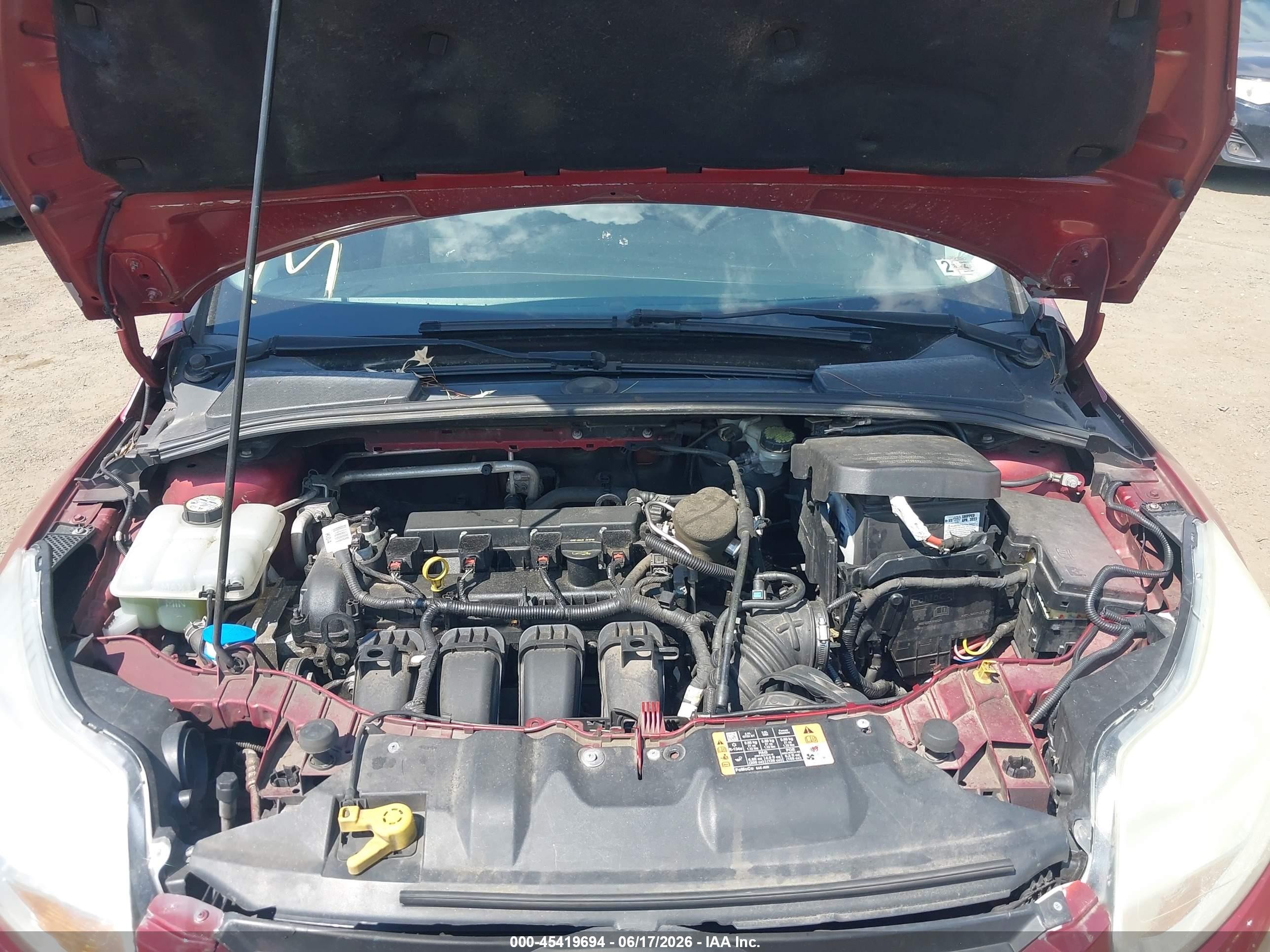 2014 Ford Focus Se Red vin: 1FADP3F20EL369265