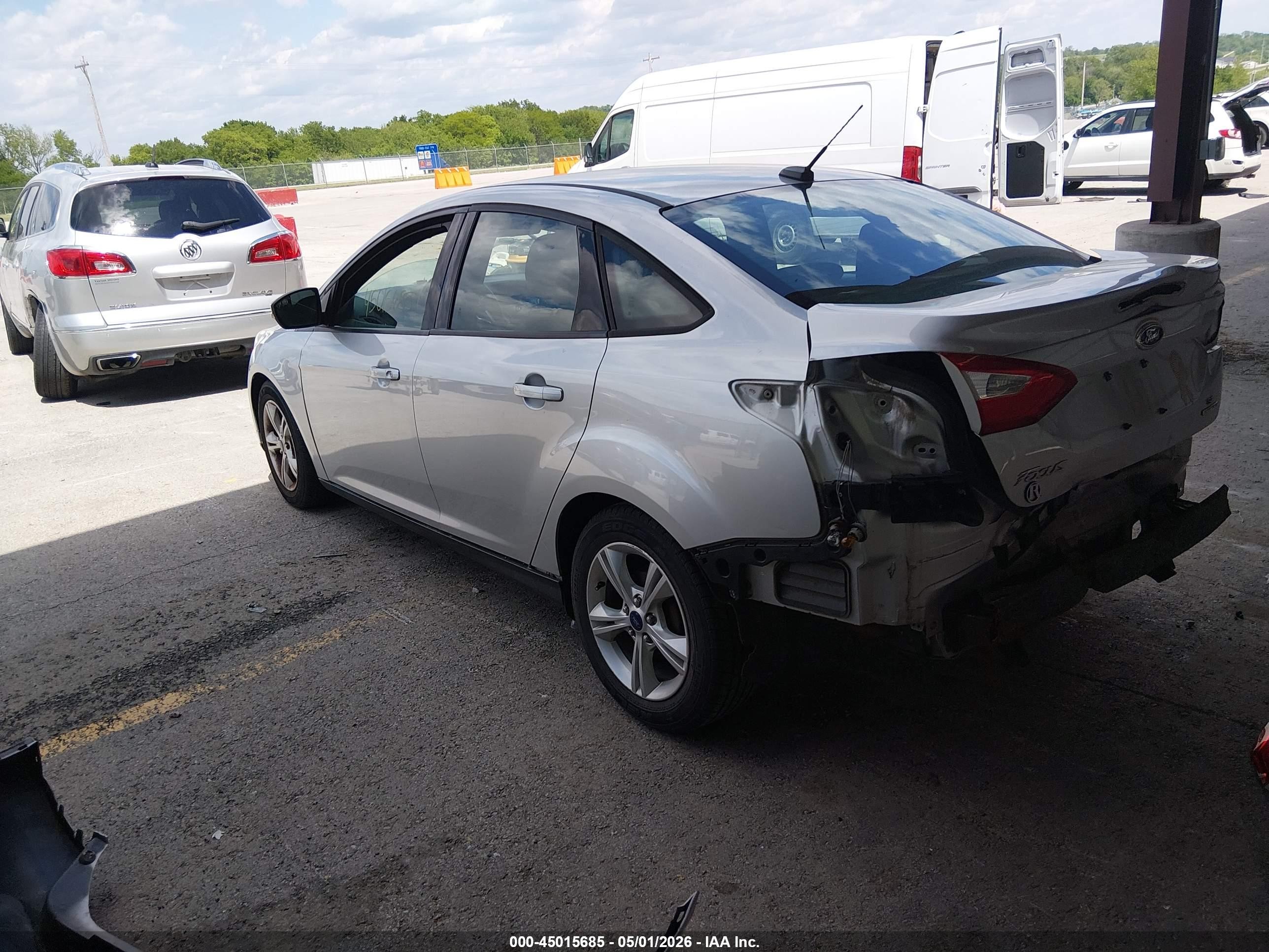 2014 Ford Focus Se Silver vin: 1FADP3F20EL390505