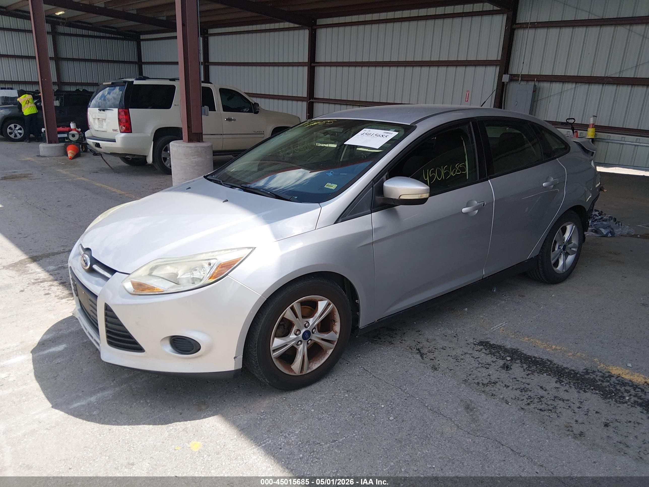 2014 Ford Focus Se Silver vin: 1FADP3F20EL390505