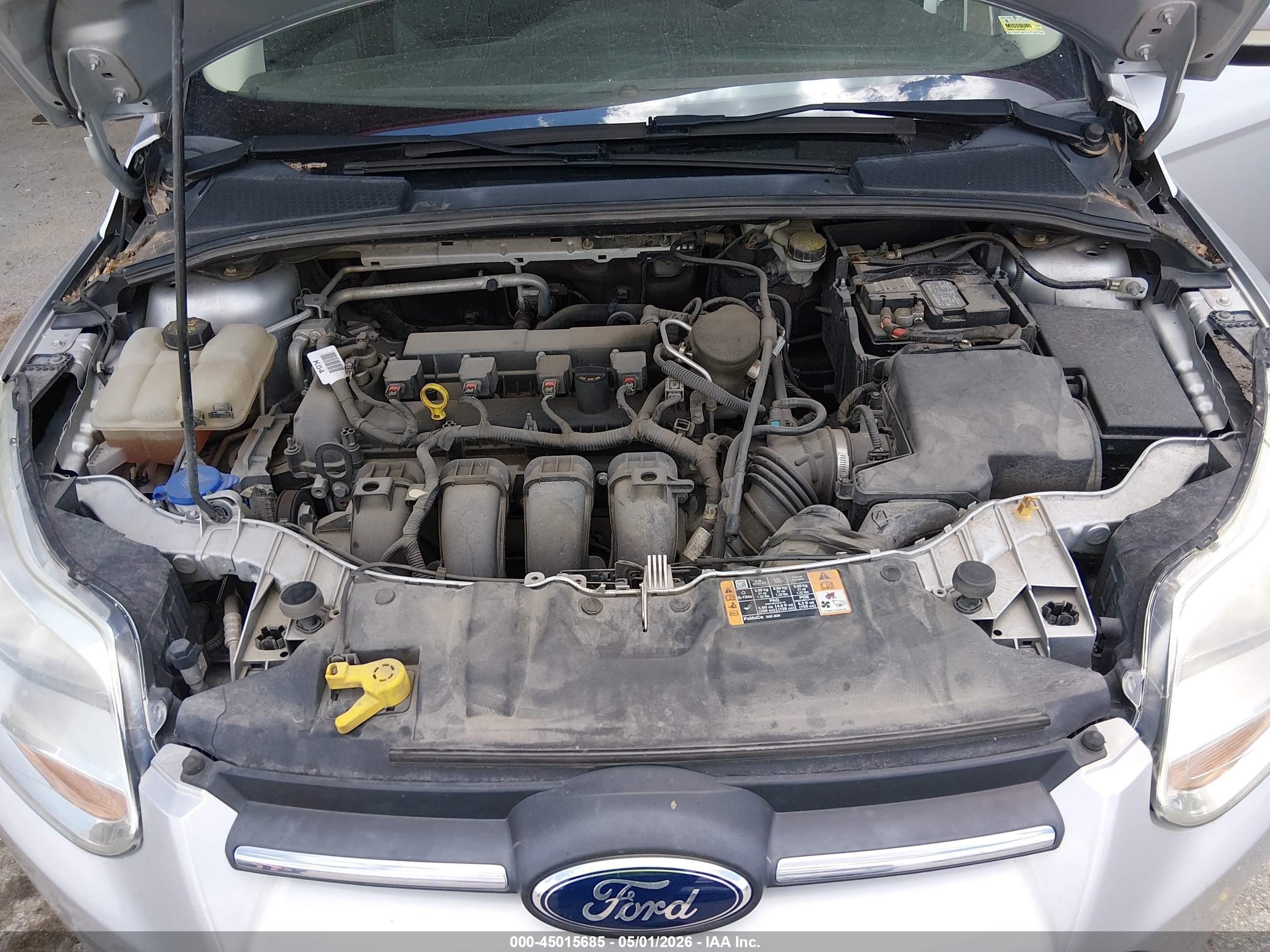 2014 Ford Focus Se Silver vin: 1FADP3F20EL390505