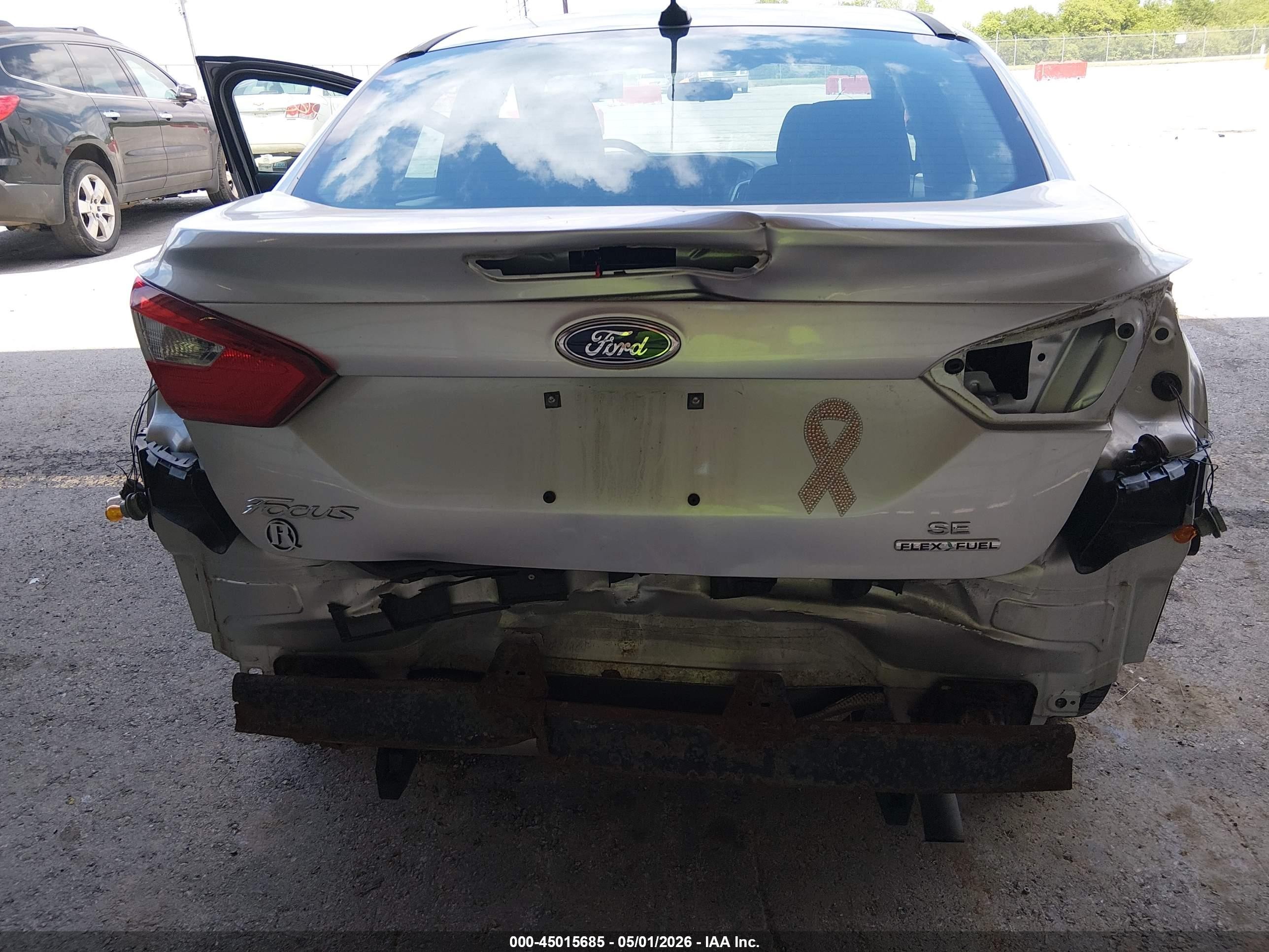 2014 Ford Focus Se Silver vin: 1FADP3F20EL390505