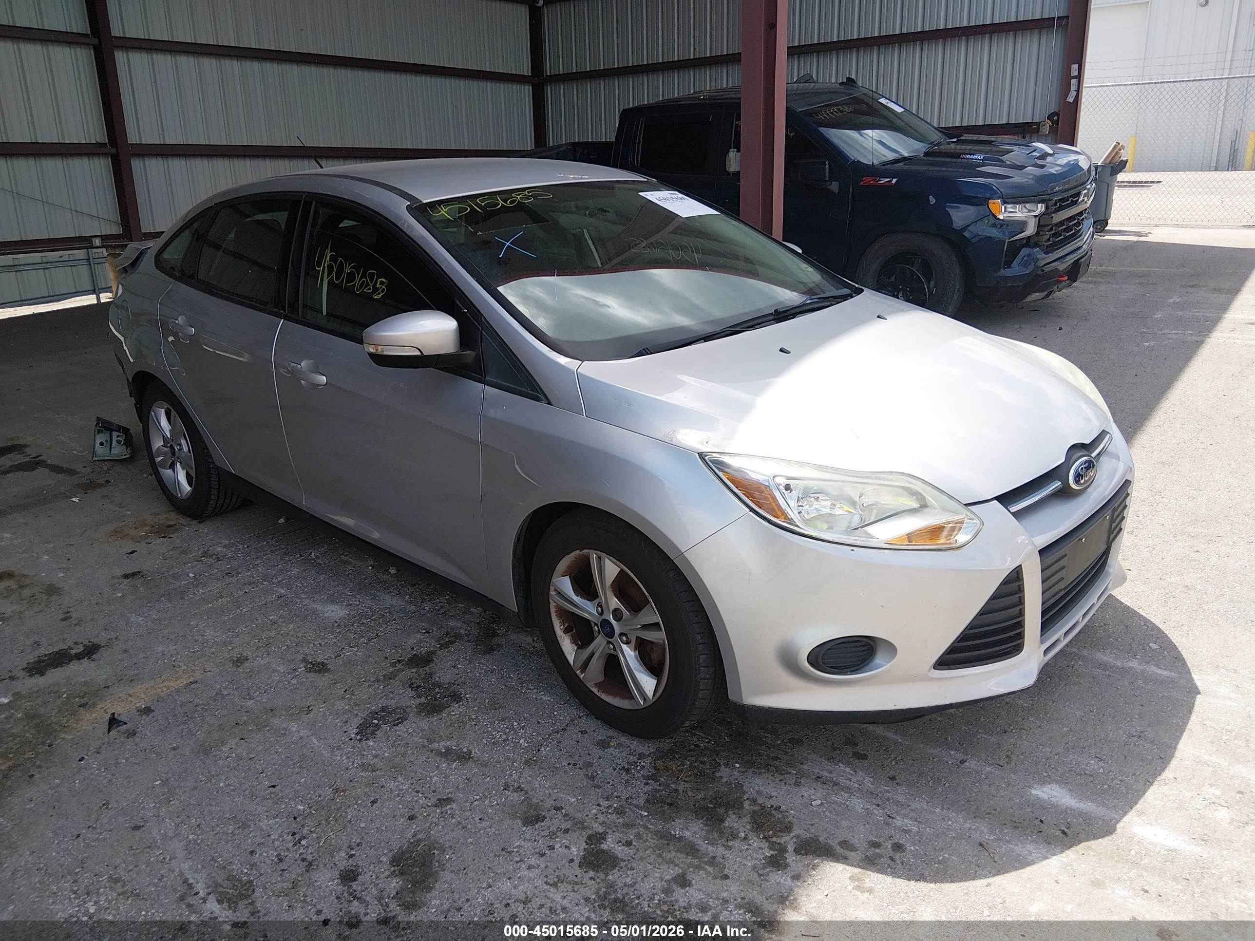 2014 Ford Focus Se Silver vin: 1FADP3F20EL390505