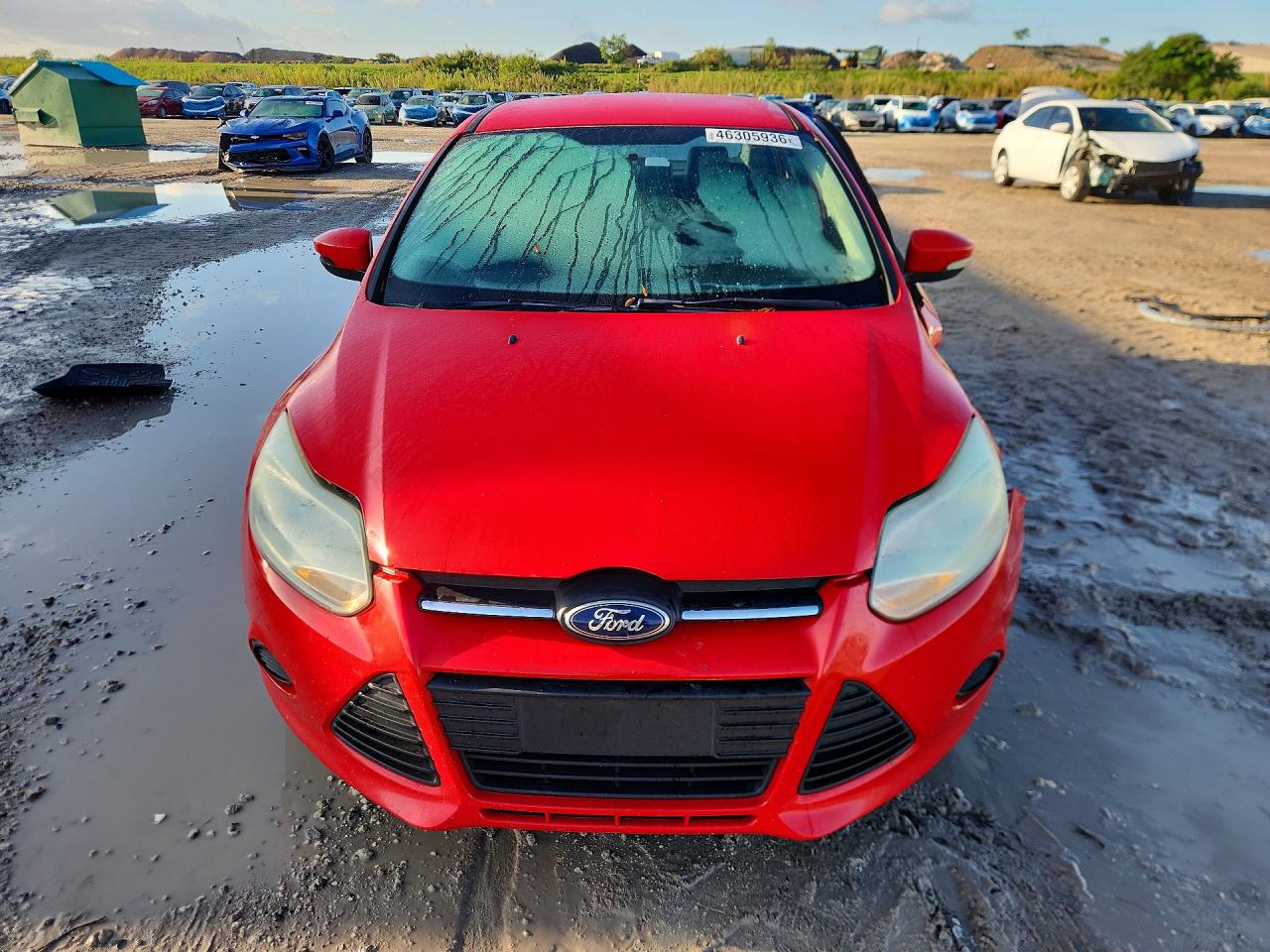2014 Ford Focus Se Red vin: 1FADP3F20EL403396