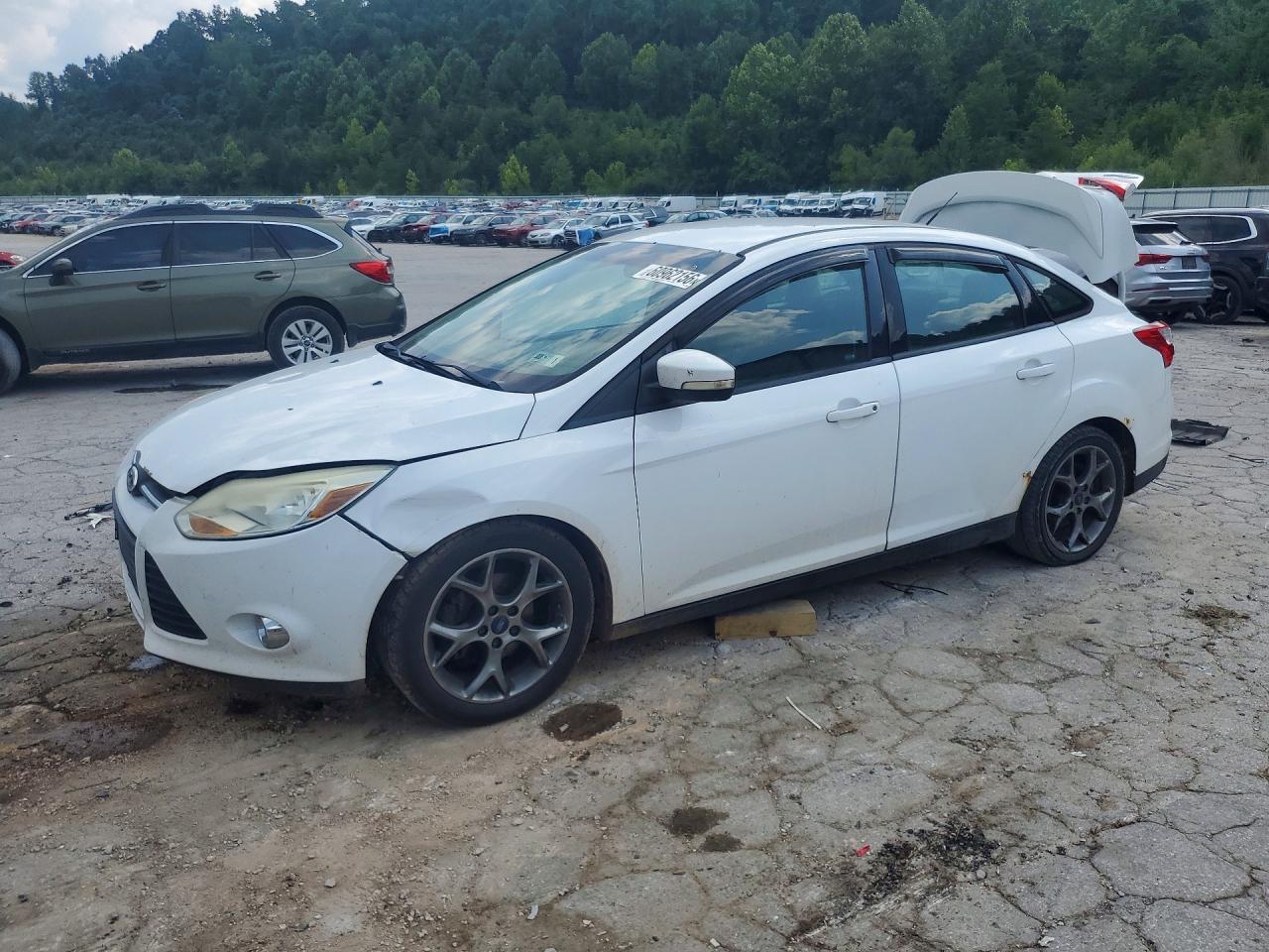 2014 Ford Focus Se White vin: 1FADP3F20EL405360