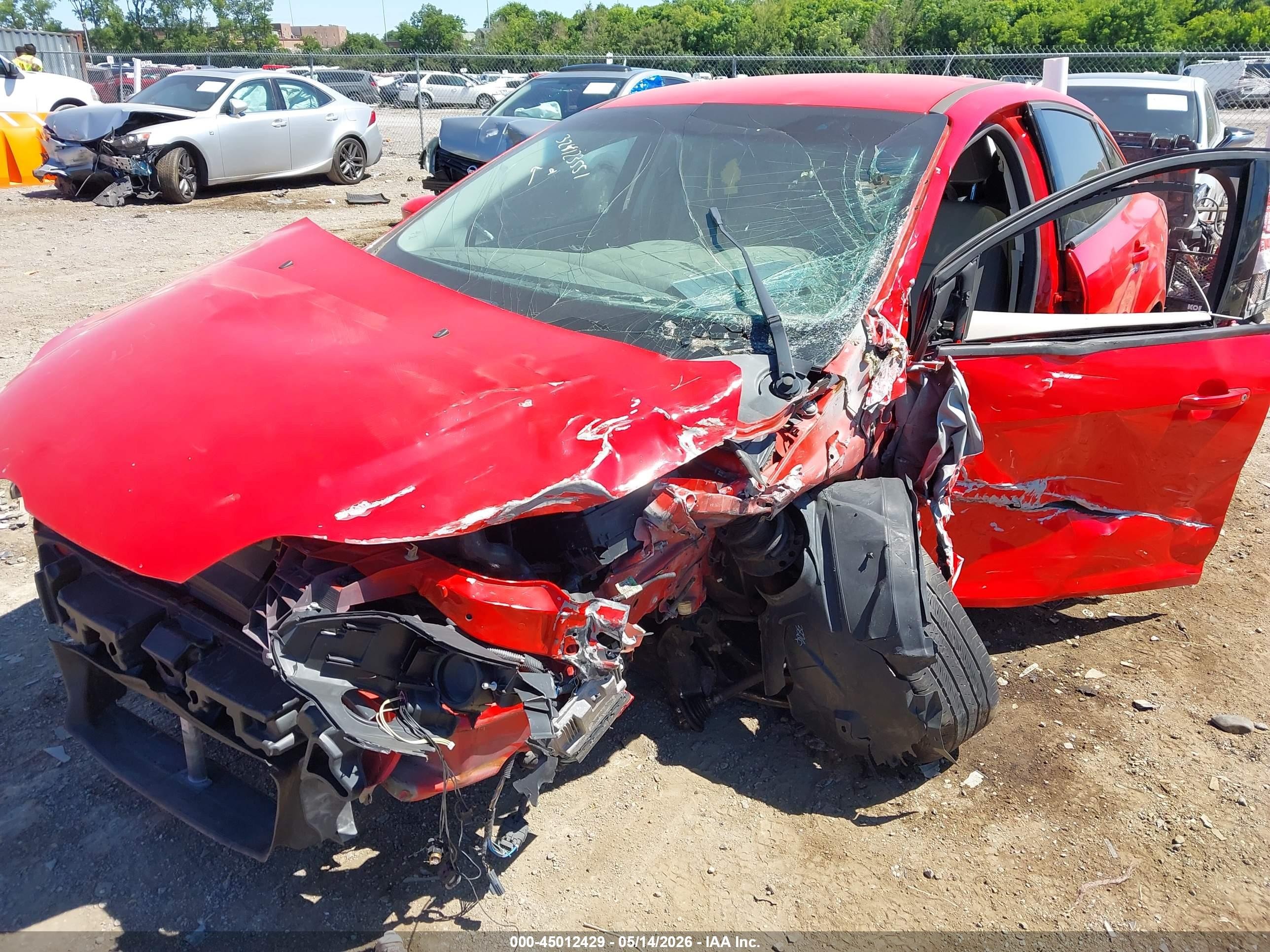 2014 Ford Focus Se Red vin: 1FADP3F20EL411868