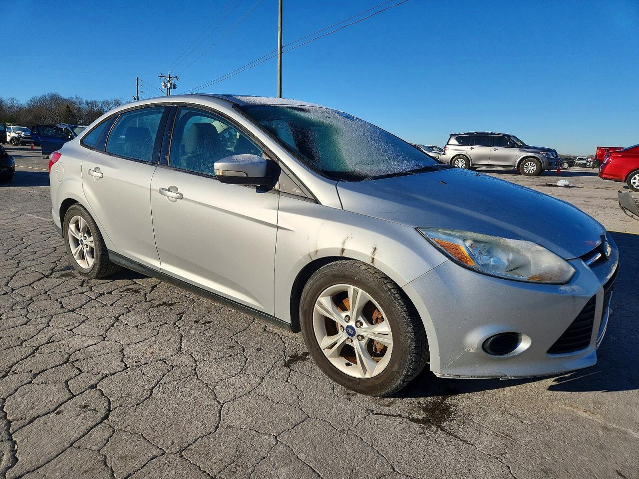 2014 Ford Focus Se Silver vin: 1FADP3F20EL426063