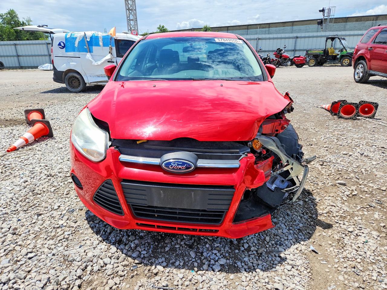 2014 Ford Focus Se Red vin: 1FADP3F20EL428363