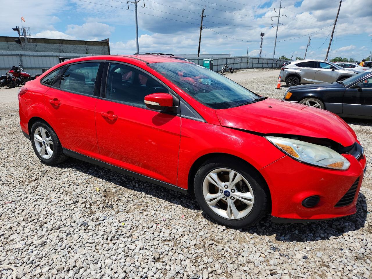 2014 Ford Focus Se Red vin: 1FADP3F20EL428363