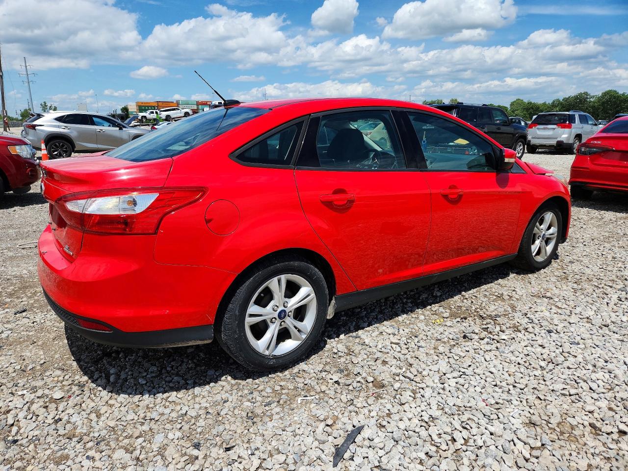 2014 Ford Focus Se Red vin: 1FADP3F20EL428363