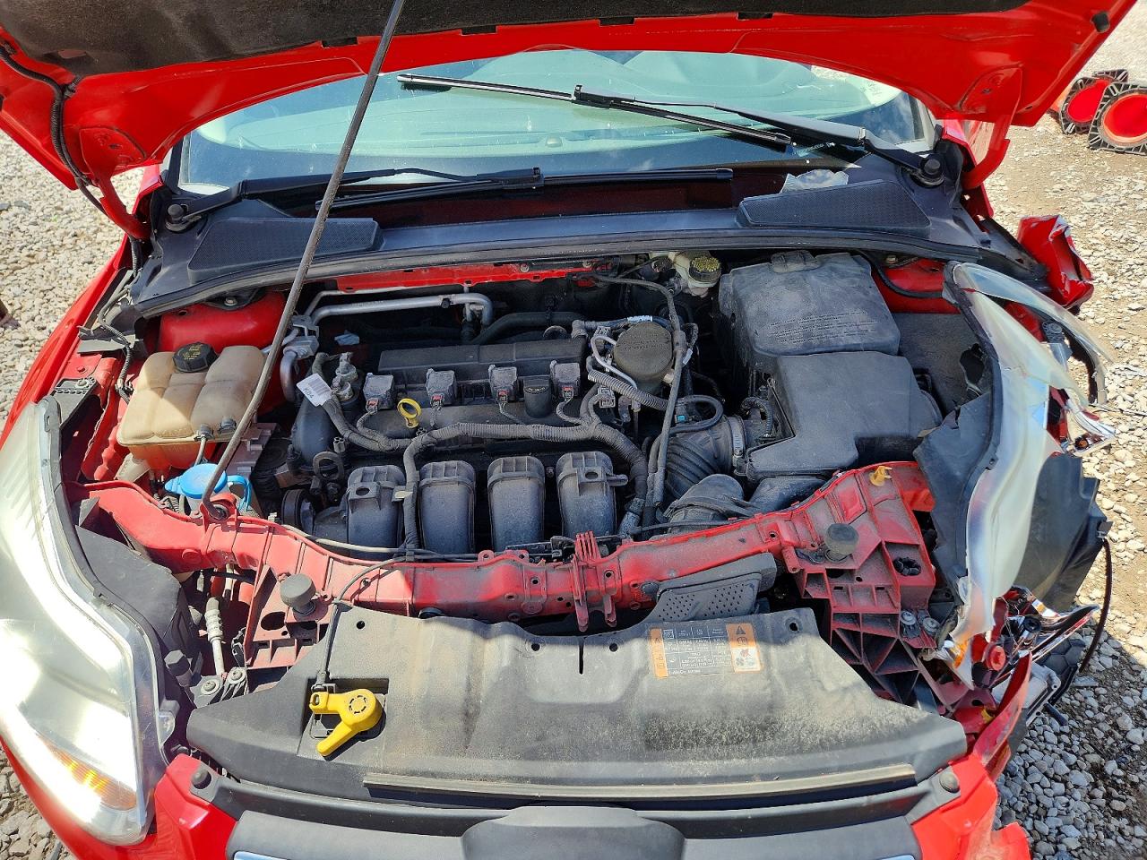 2014 Ford Focus Se Red vin: 1FADP3F20EL428363