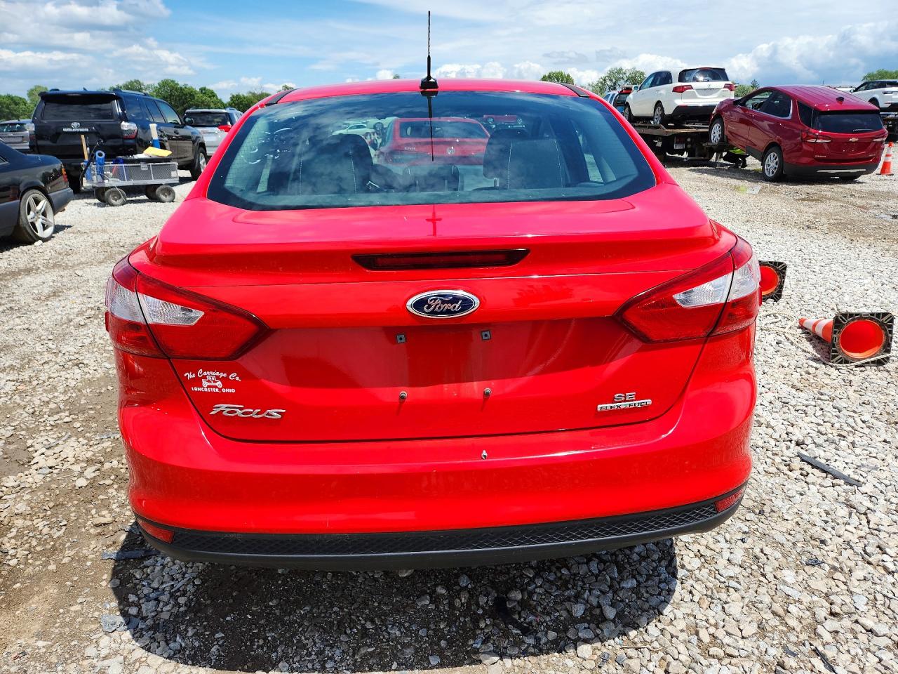 2014 Ford Focus Se Red vin: 1FADP3F20EL428363