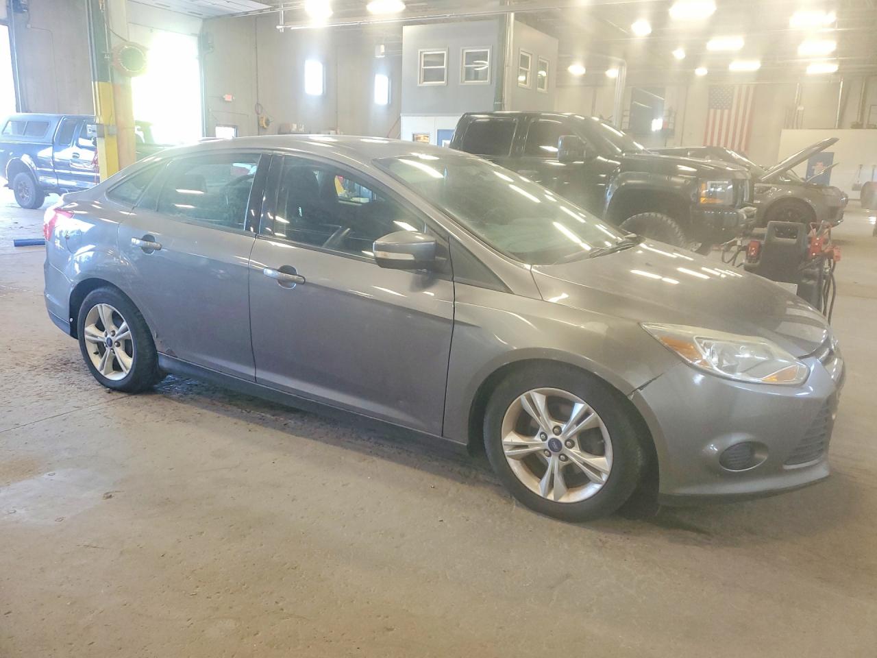 2014 Ford Focus Se Gray vin: 1FADP3F20EL432039
