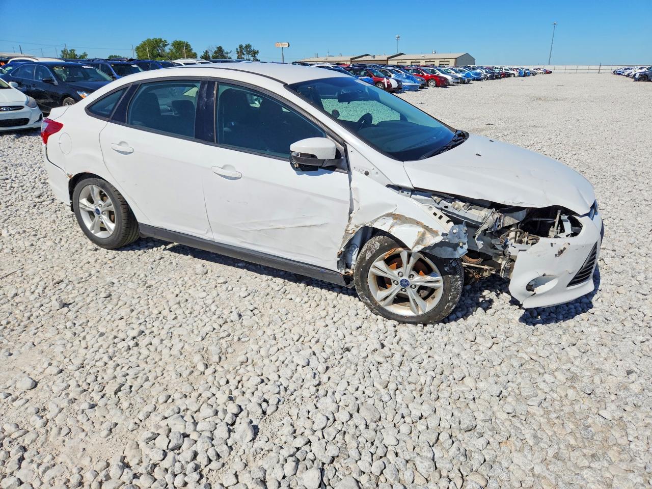 2014 Ford Focus Se White vin: 1FADP3F20EL432073