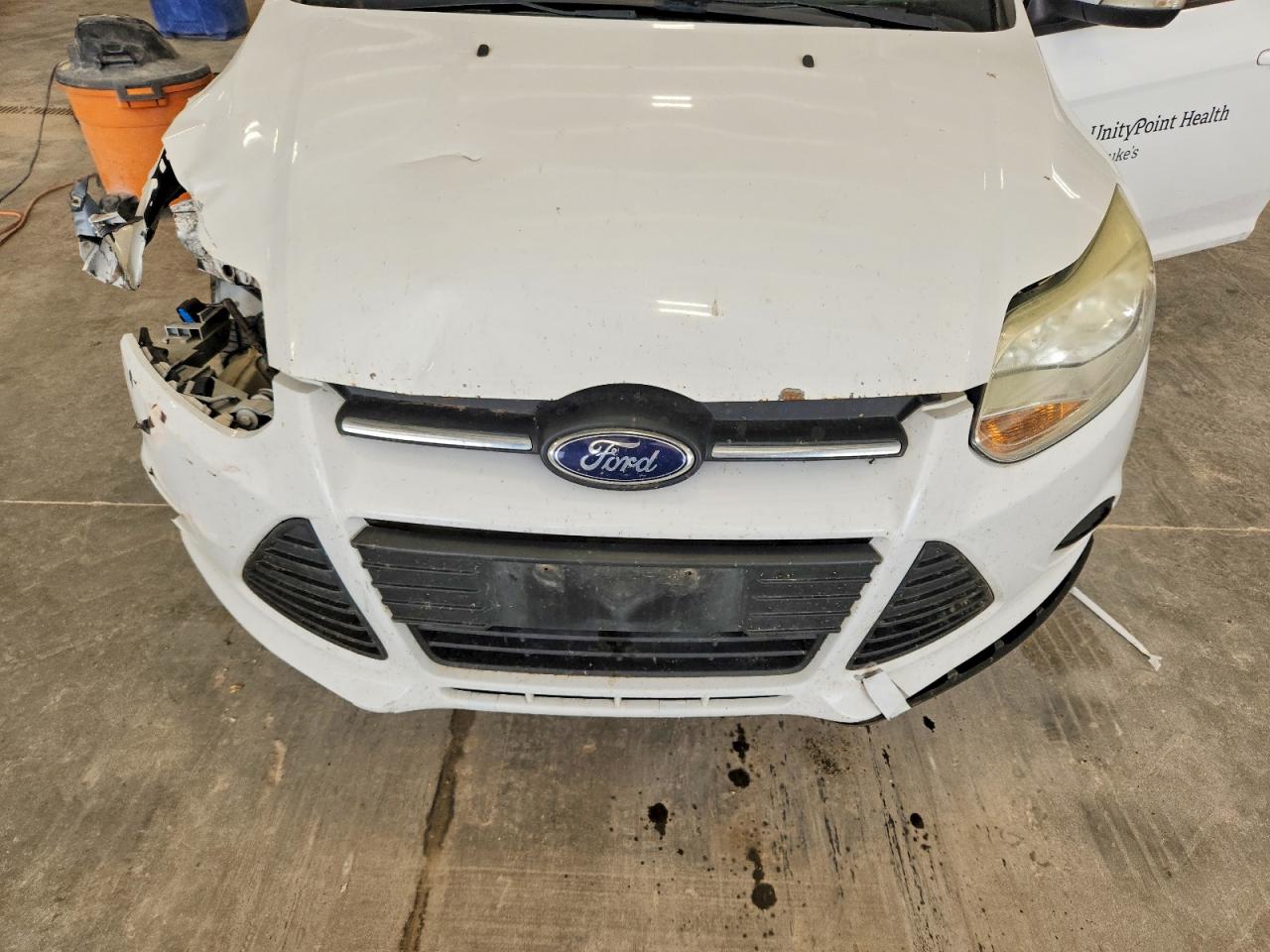 2014 Ford Focus Se White vin: 1FADP3F20EL432073