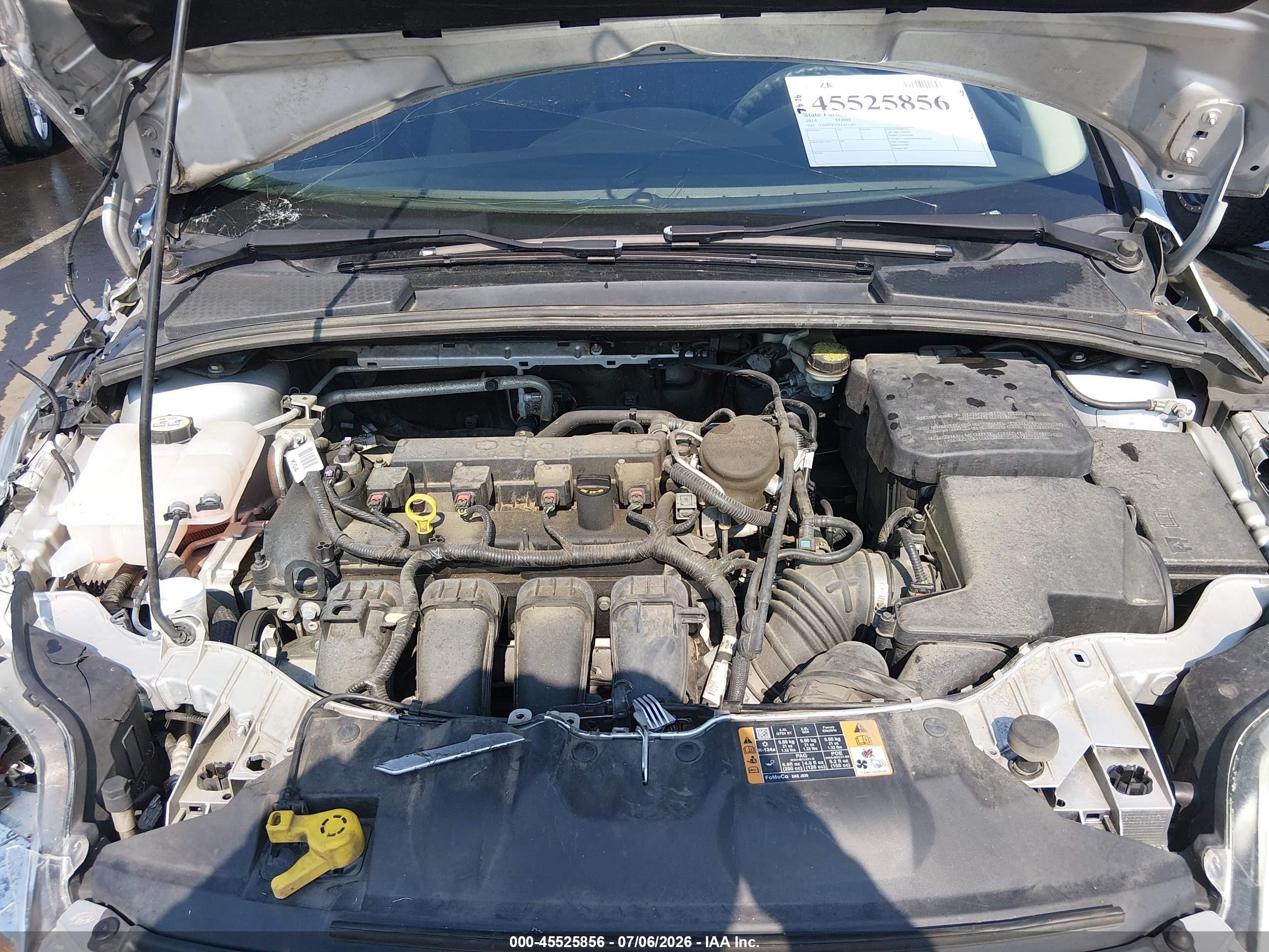 2014 Ford Focus Se Silver vin: 1FADP3F20EL453585