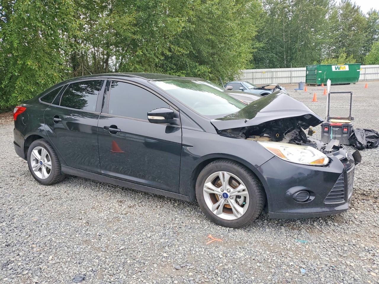 2014 Ford Focus Se Black vin: 1FADP3F20EL455241
