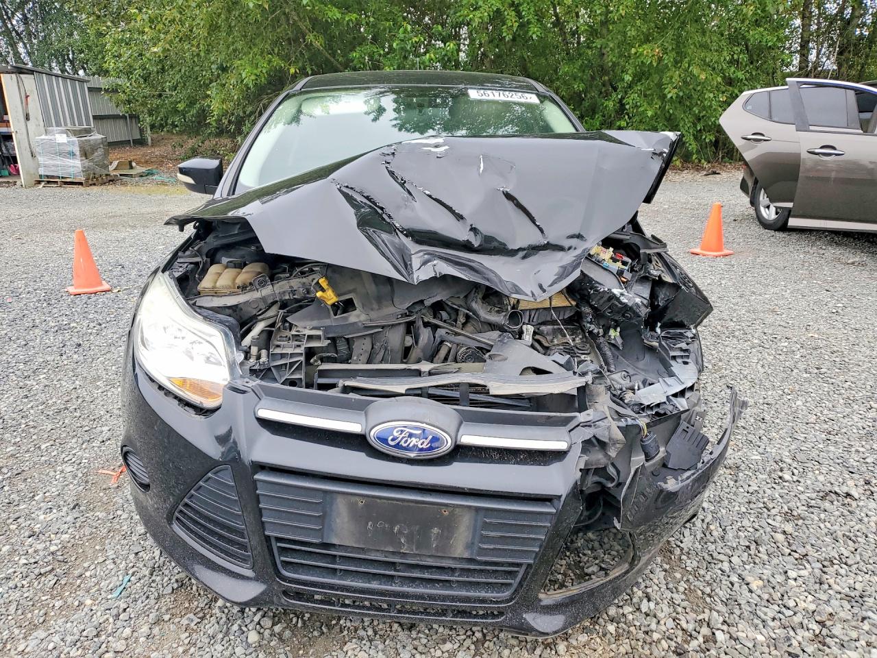2014 Ford Focus Se Black vin: 1FADP3F20EL455241