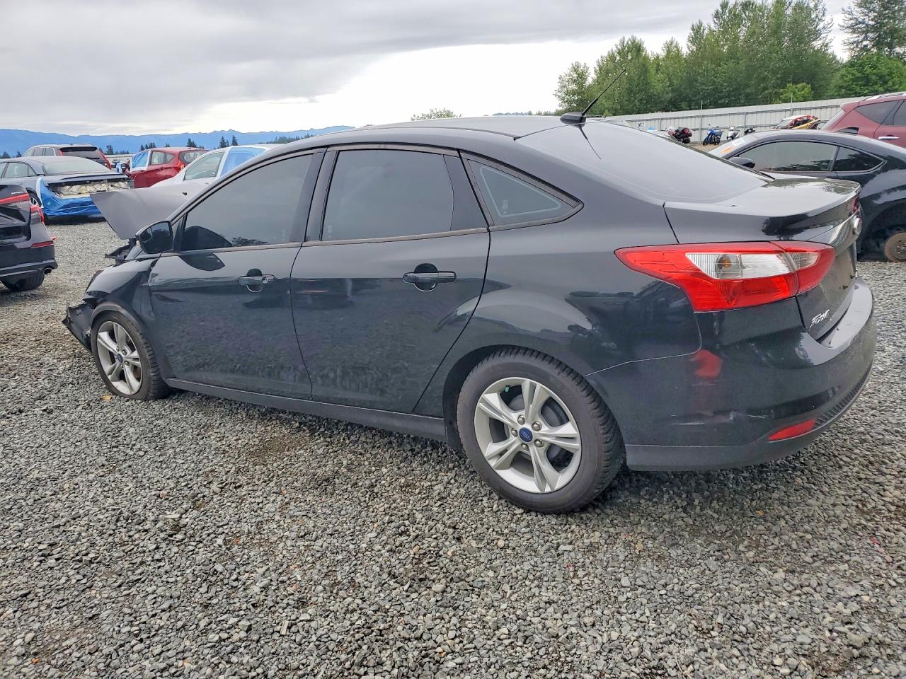 2014 Ford Focus Se Black vin: 1FADP3F20EL455241