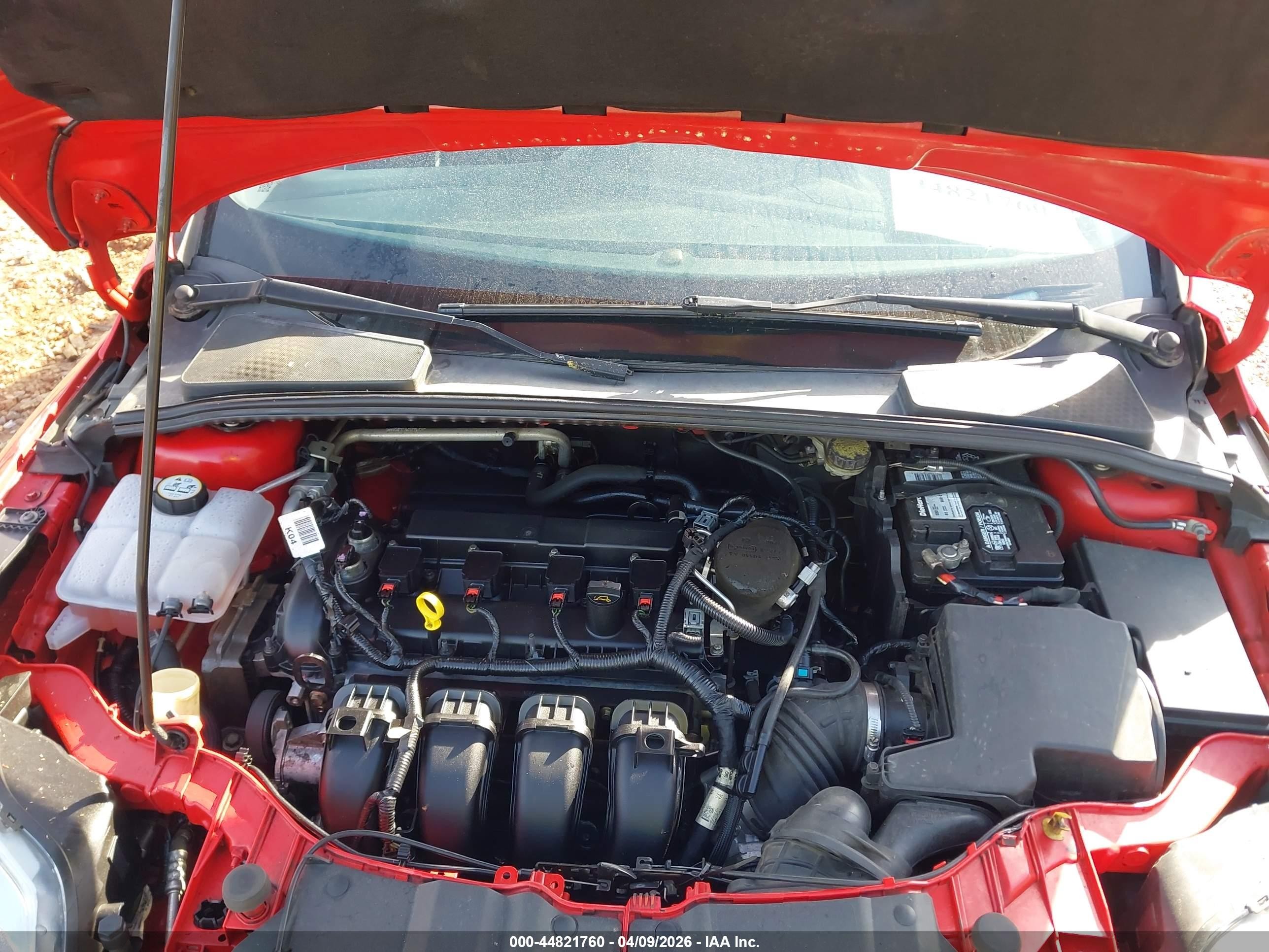 2014 Ford Focus Se Red vin: 1FADP3F20EL458513