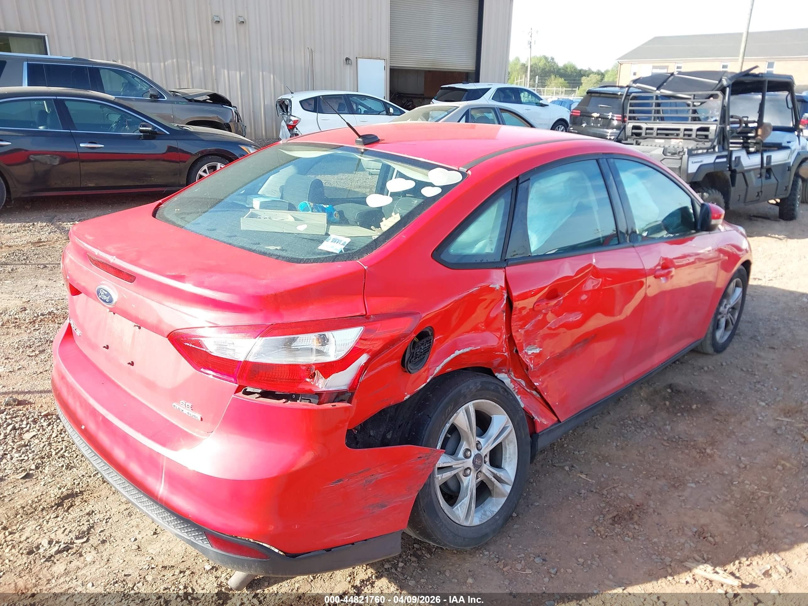 2014 Ford Focus Se Red vin: 1FADP3F20EL458513