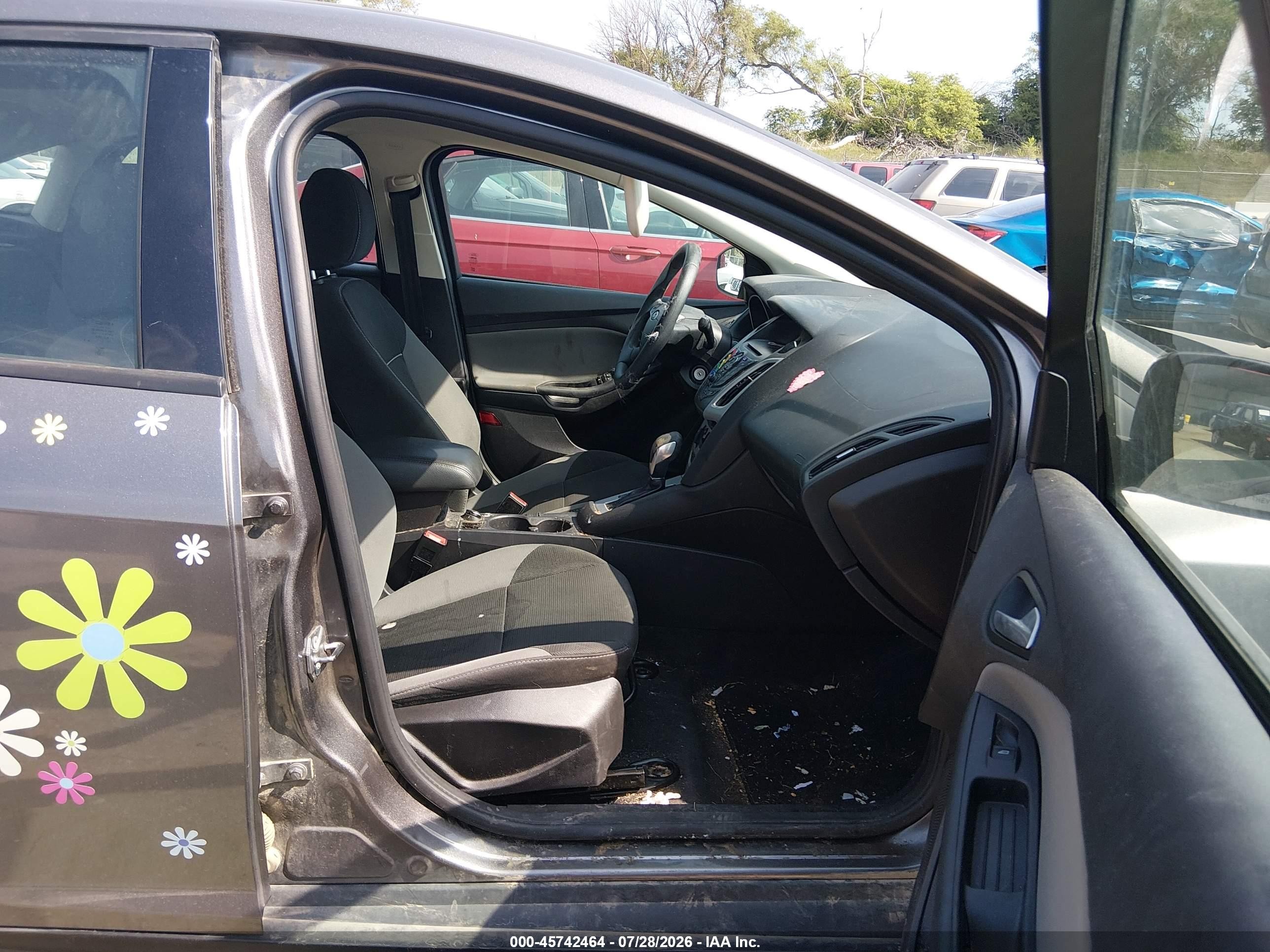 2014 Ford Focus Se Gray vin: 1FADP3F20EL459855