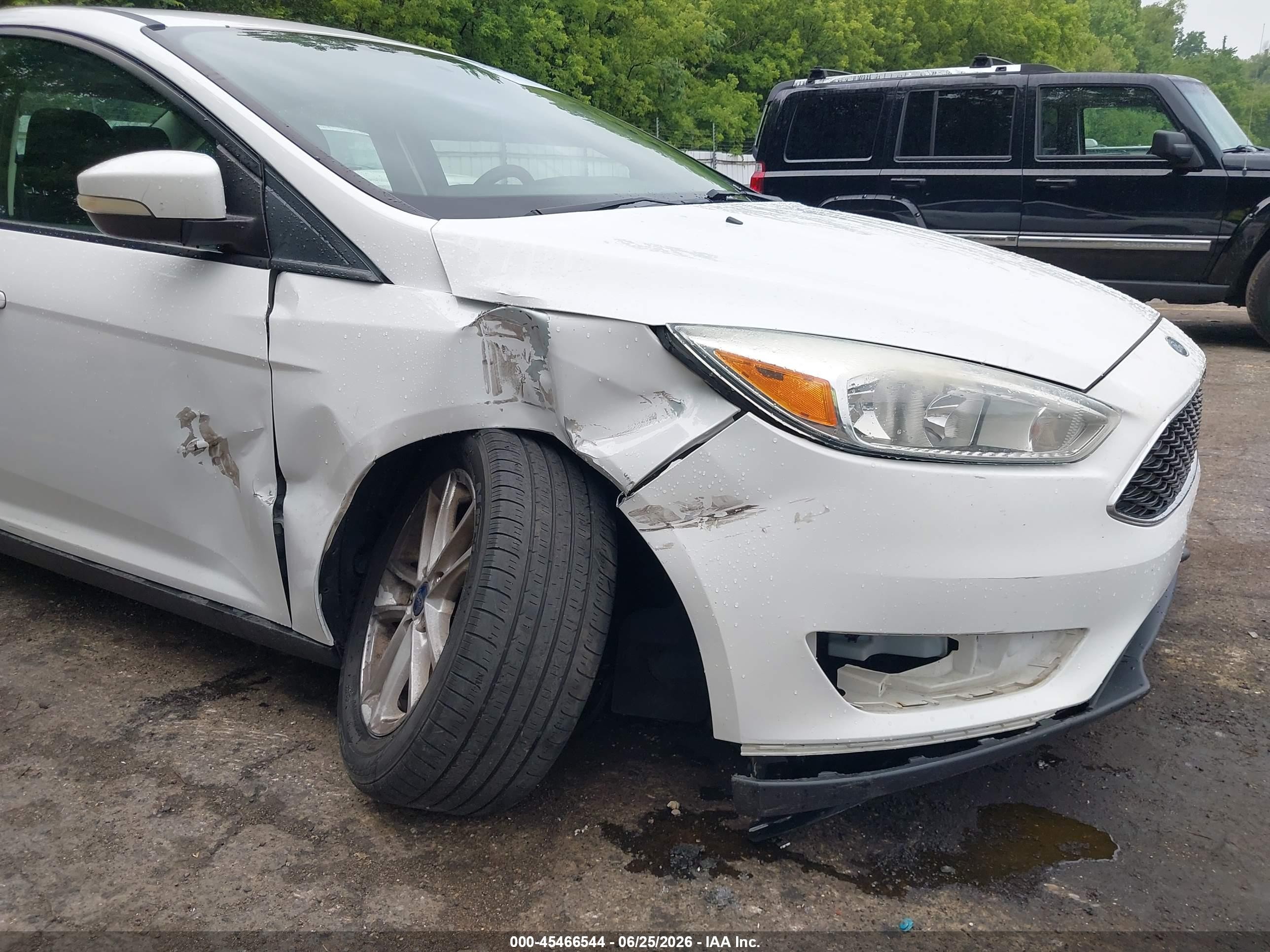 2015 Ford Focus Se White vin: 1FADP3F20FL204141