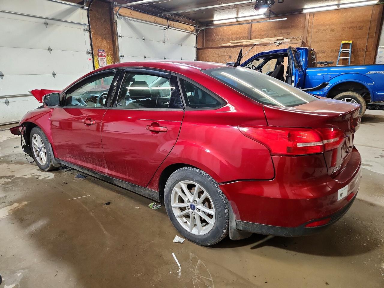 2015 Ford Focus Se Темно-бордовый vin: 1FADP3F20FL227077