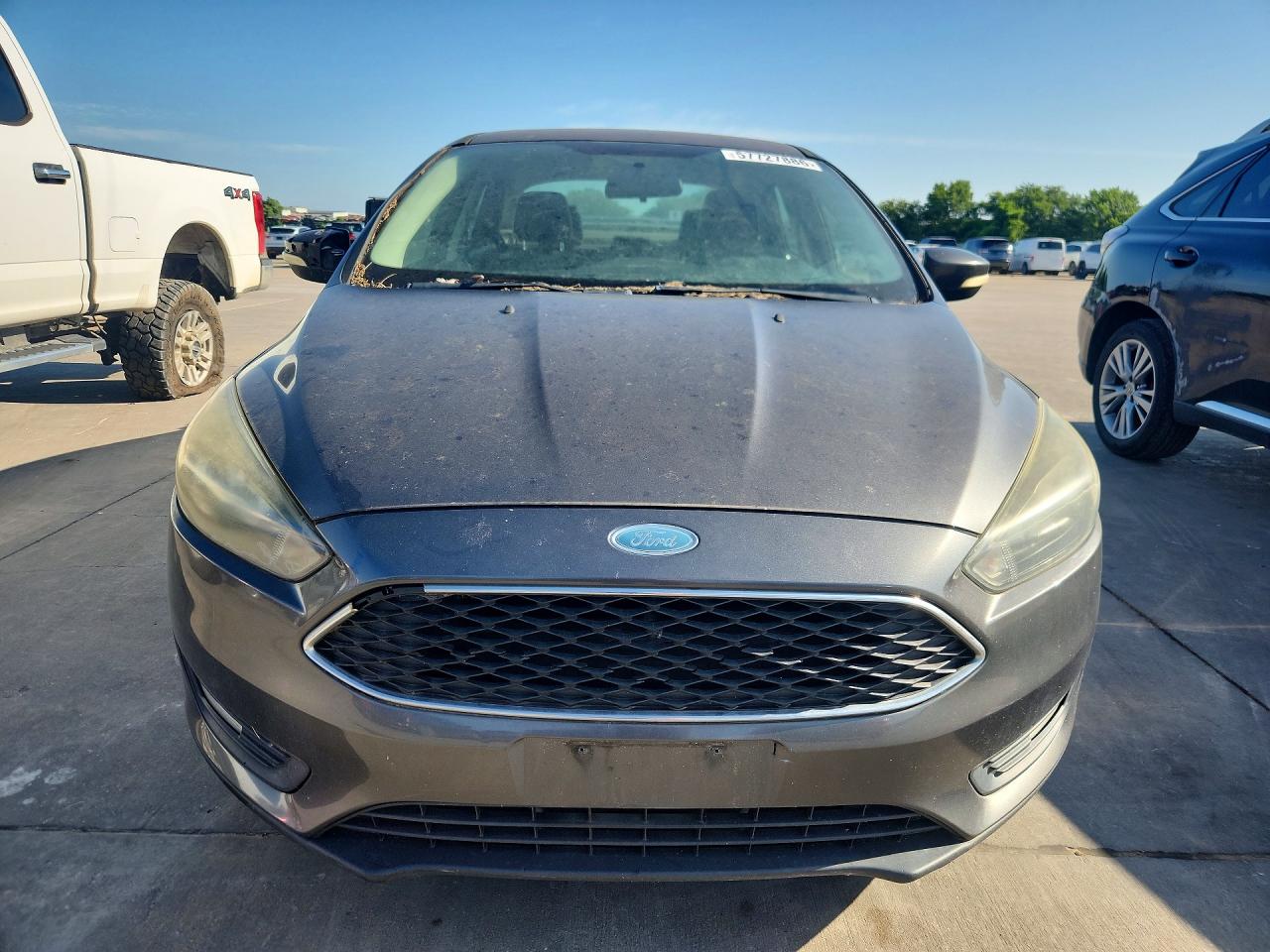 2015 Ford Focus Se Gray vin: 1FADP3F20FL227922