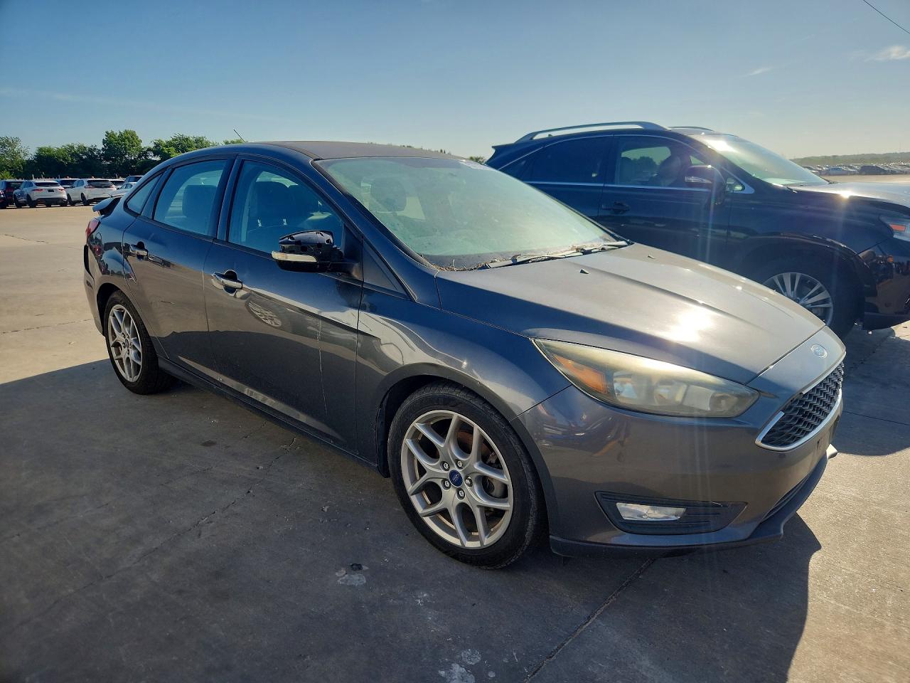 2015 Ford Focus Se Gray vin: 1FADP3F20FL227922