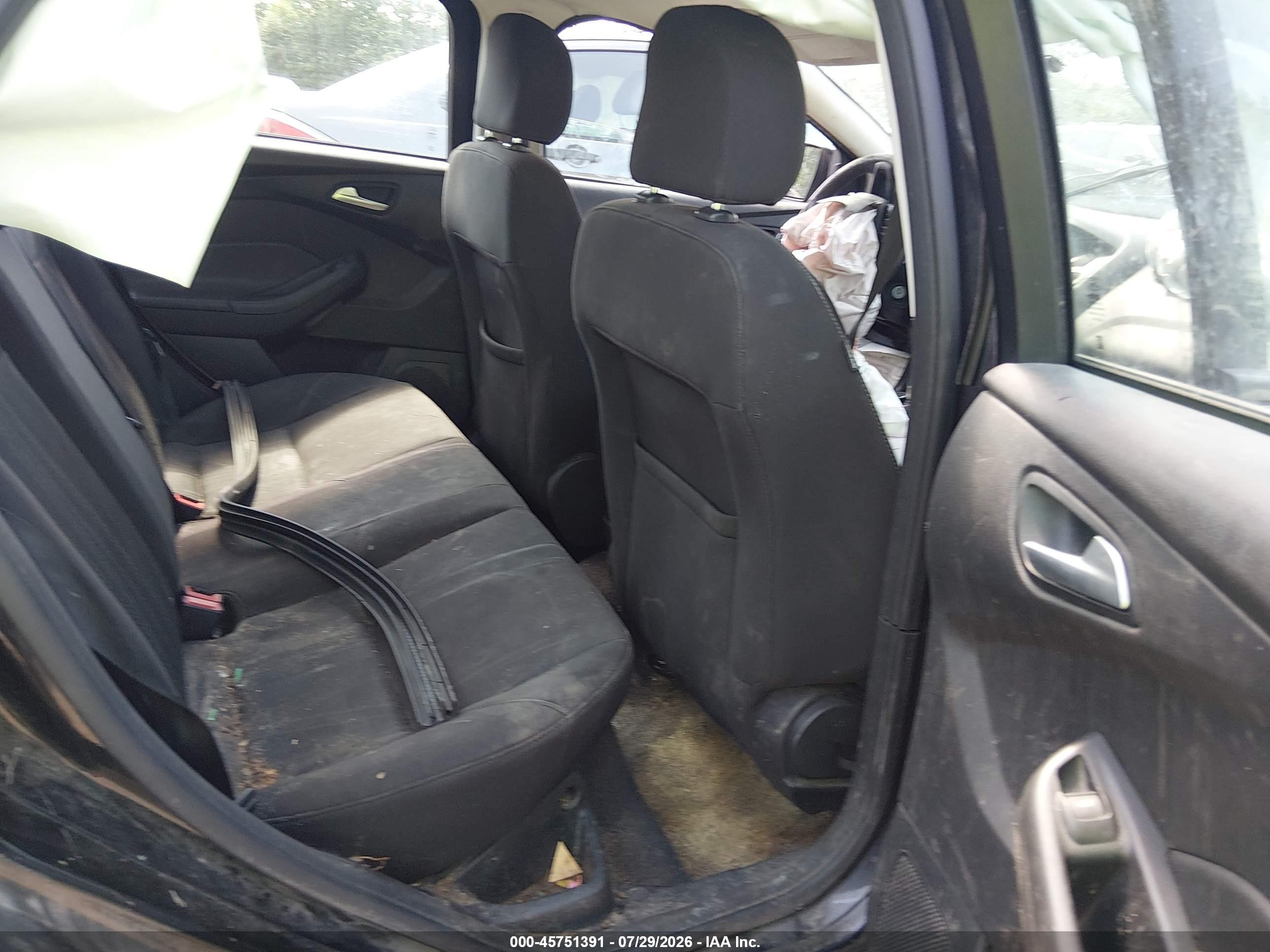 2015 Ford Focus Se Black vin: 1FADP3F20FL239973