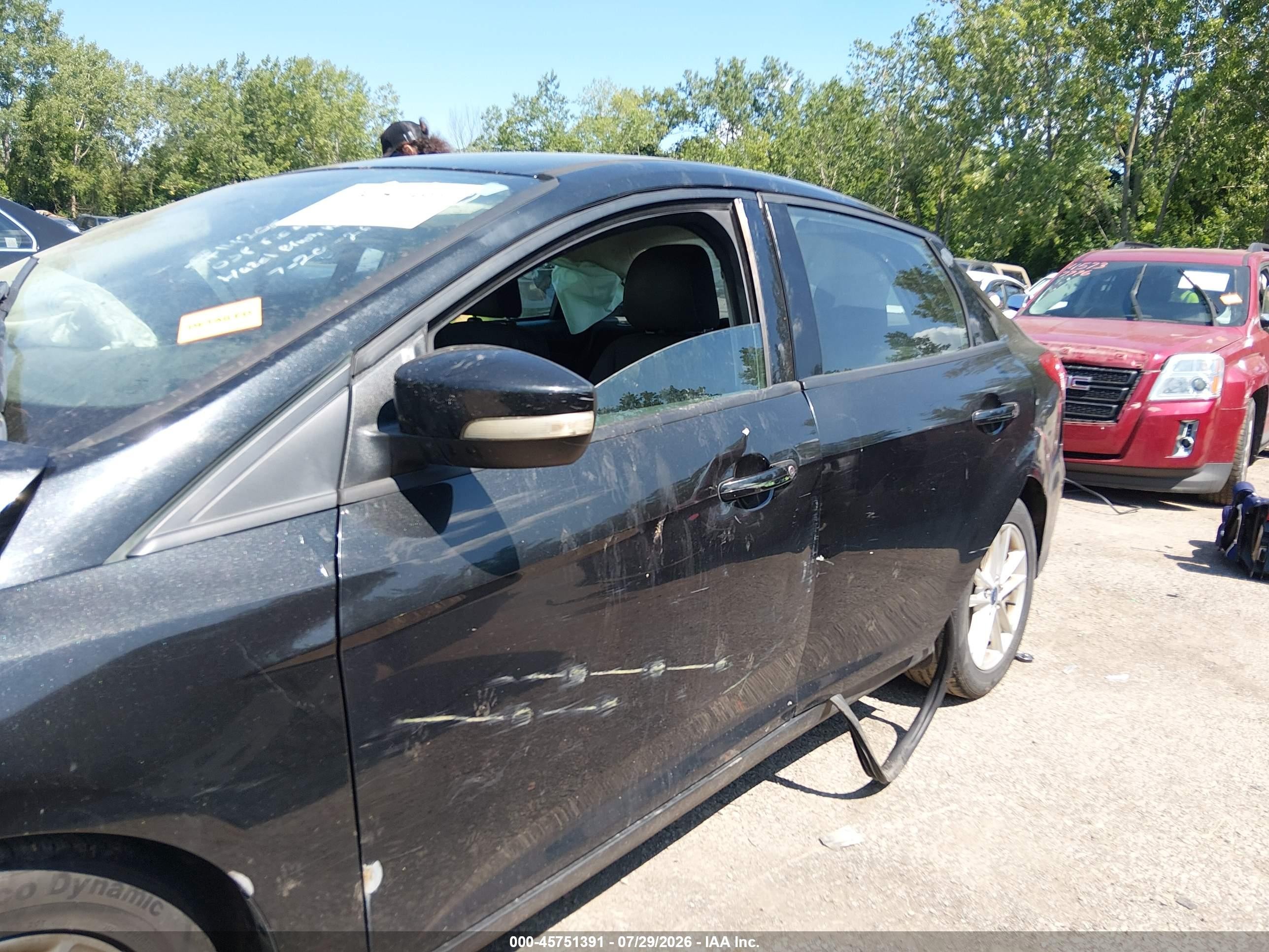 2015 Ford Focus Se Black vin: 1FADP3F20FL239973