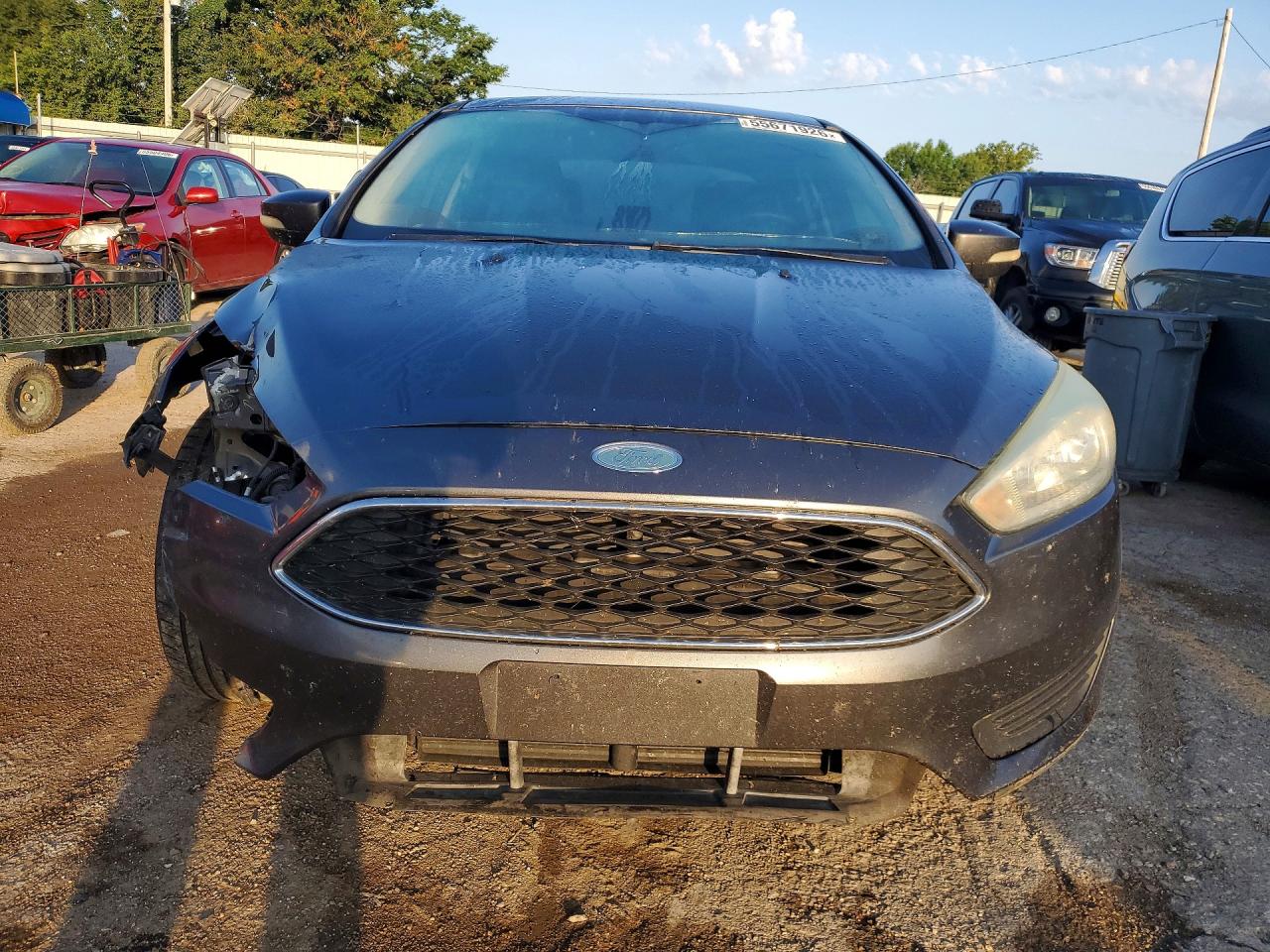 2015 Ford Focus Se Gray vin: 1FADP3F20FL240895