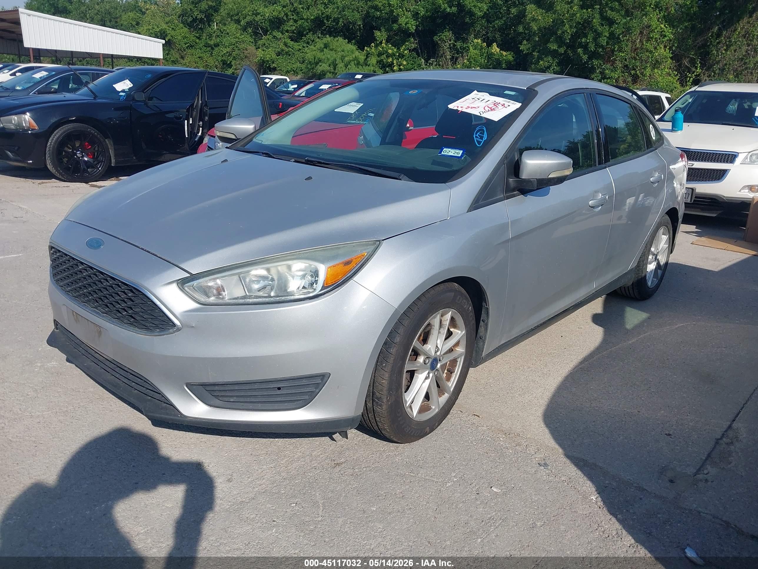 2015 Ford Focus Se Silver vin: 1FADP3F20FL244090
