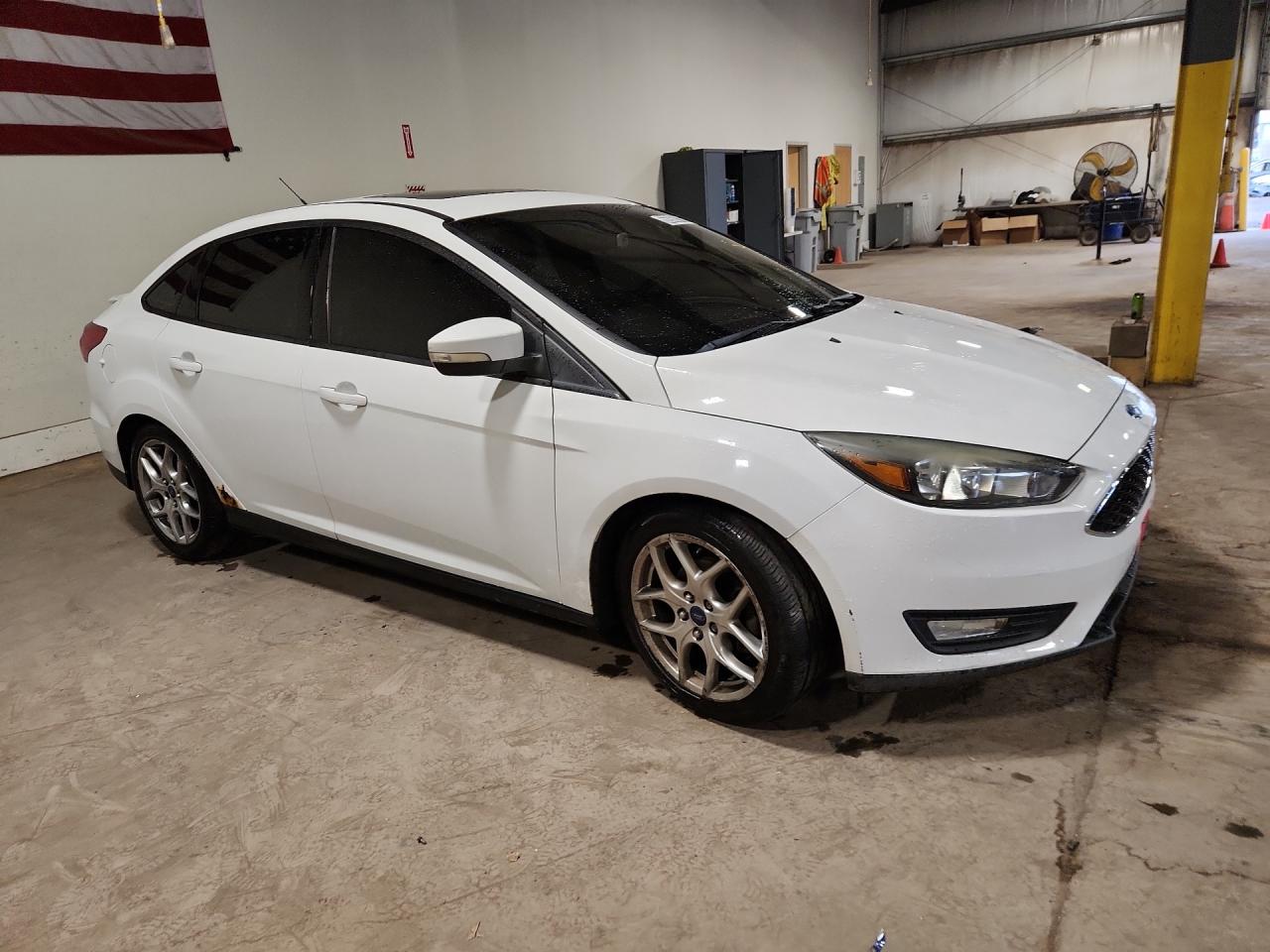 2015 Ford Focus Se White vin: 1FADP3F20FL245174 Damage: Front Bumper, Multiple Scratches Heavy, 2
