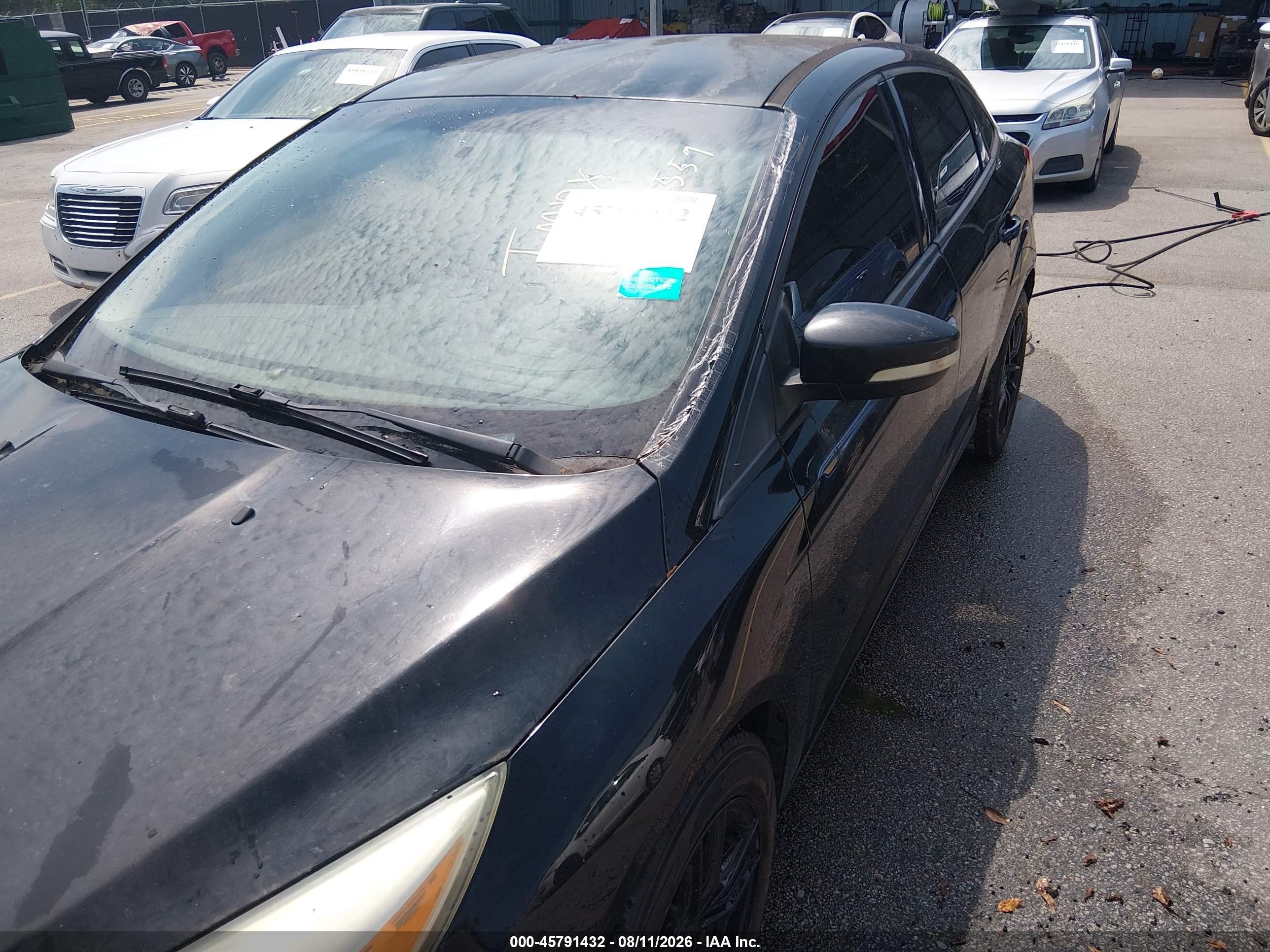 2015 Ford Focus Se Black vin: 1FADP3F20FL252559