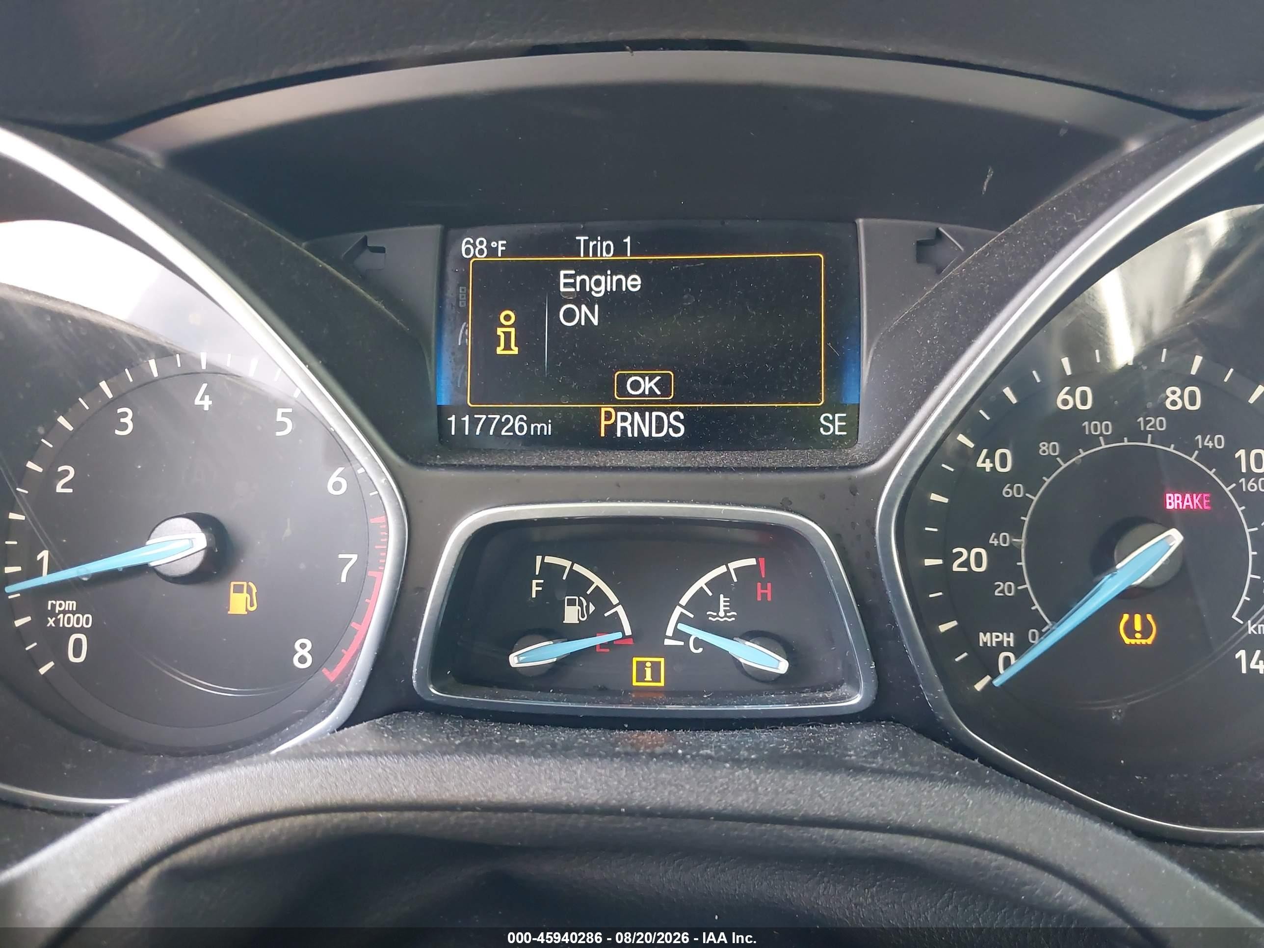 2015 Ford Focus Se White vin: 1FADP3F20FL279695