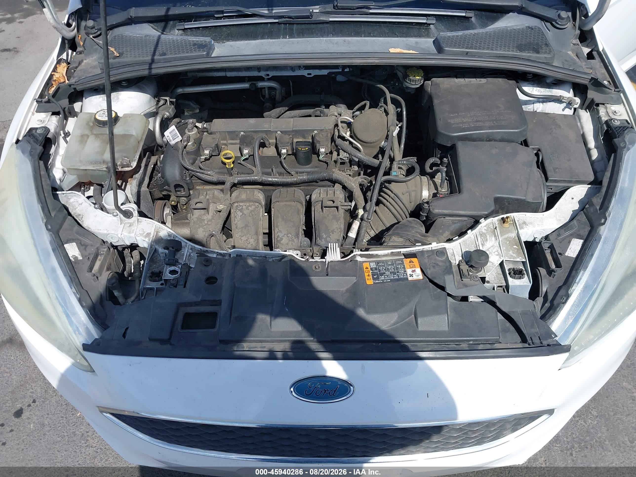 2015 Ford Focus Se White vin: 1FADP3F20FL279695