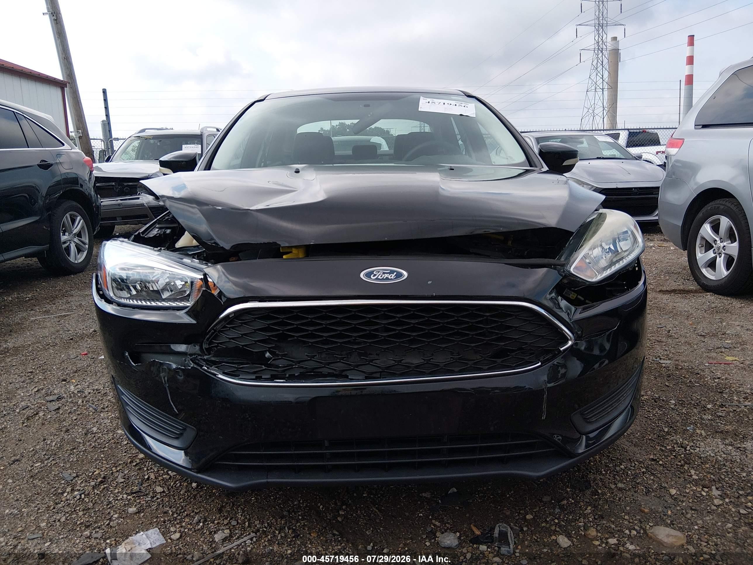 2015 Ford Focus Se Black vin: 1FADP3F20FL280619