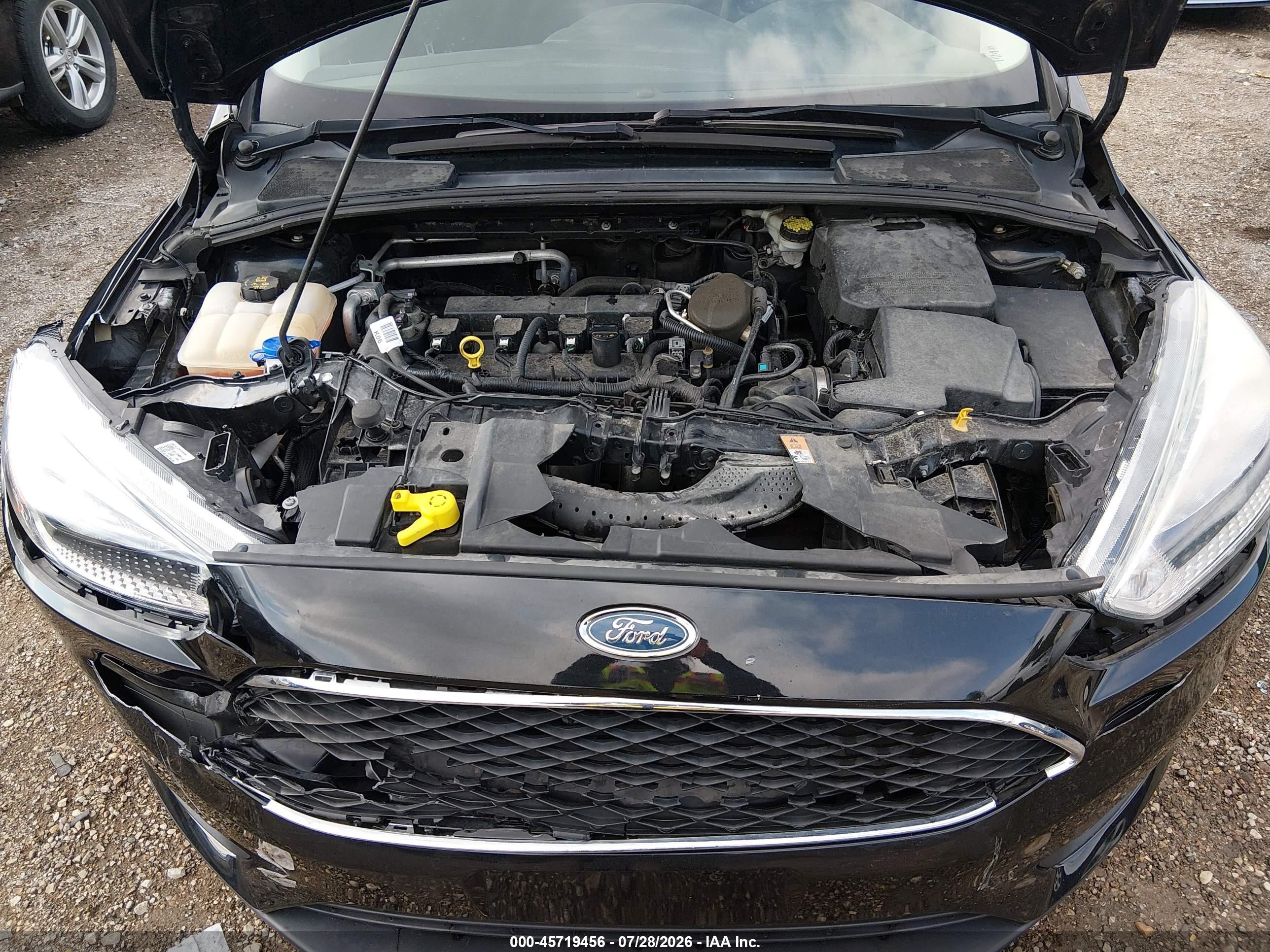 2015 Ford Focus Se Black vin: 1FADP3F20FL280619