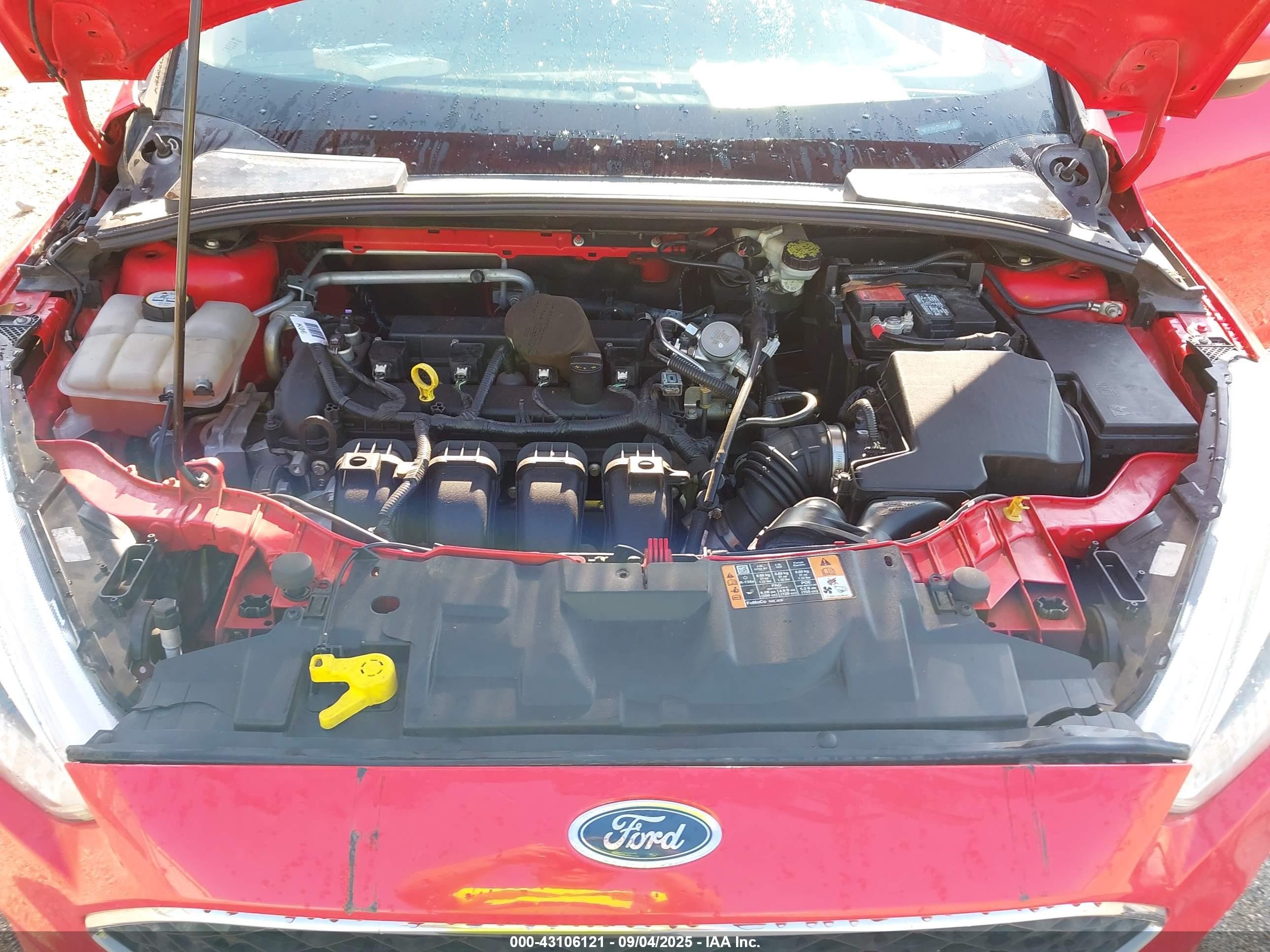 2015 Ford Focus Se Red vin: 1FADP3F20FL316695
