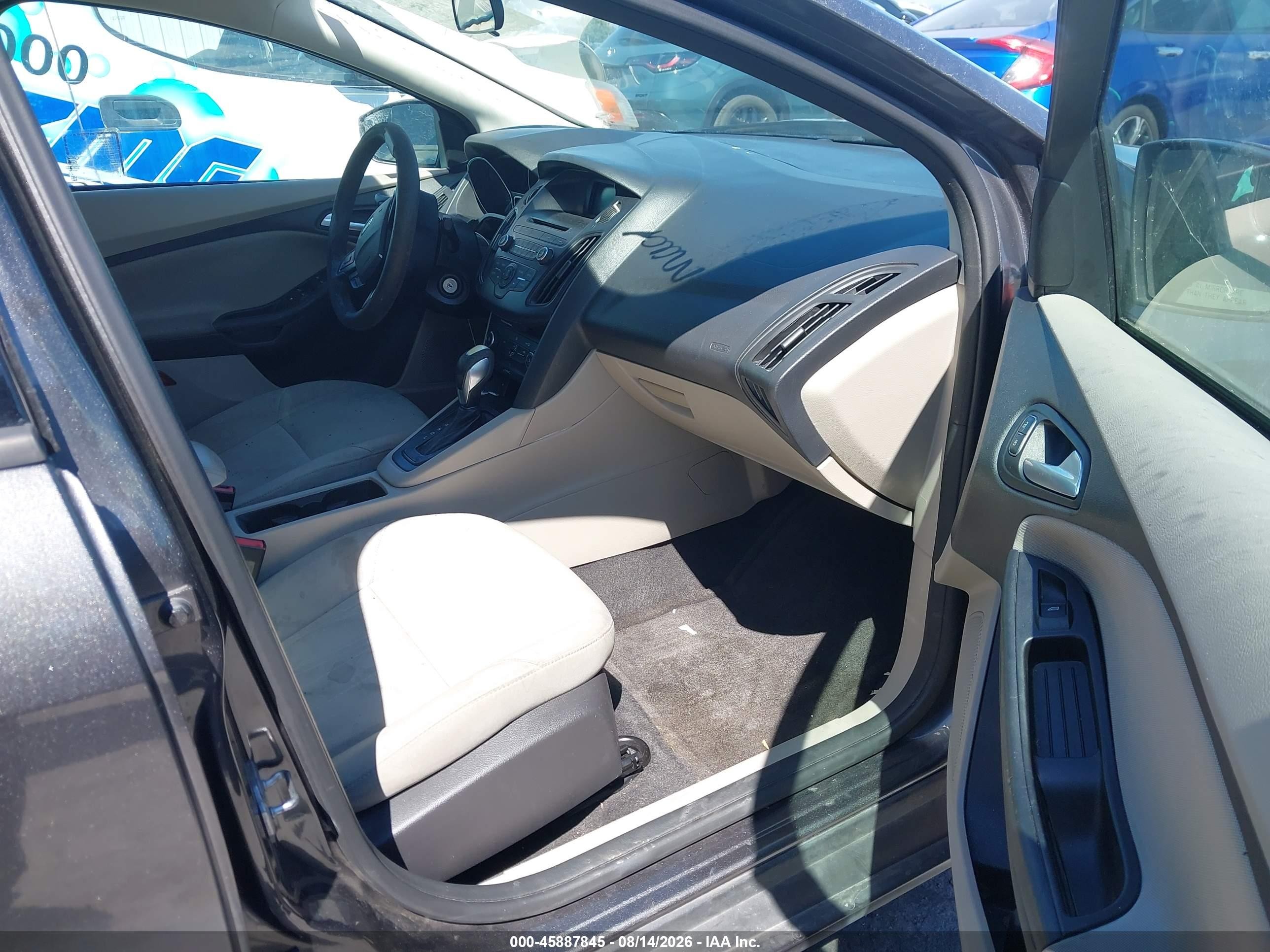 2015 Ford Focus Se Gray vin: 1FADP3F20FL316941