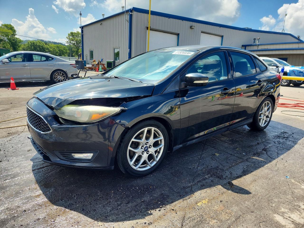 2015 Ford Focus Se Black vin: 1FADP3F20FL334503