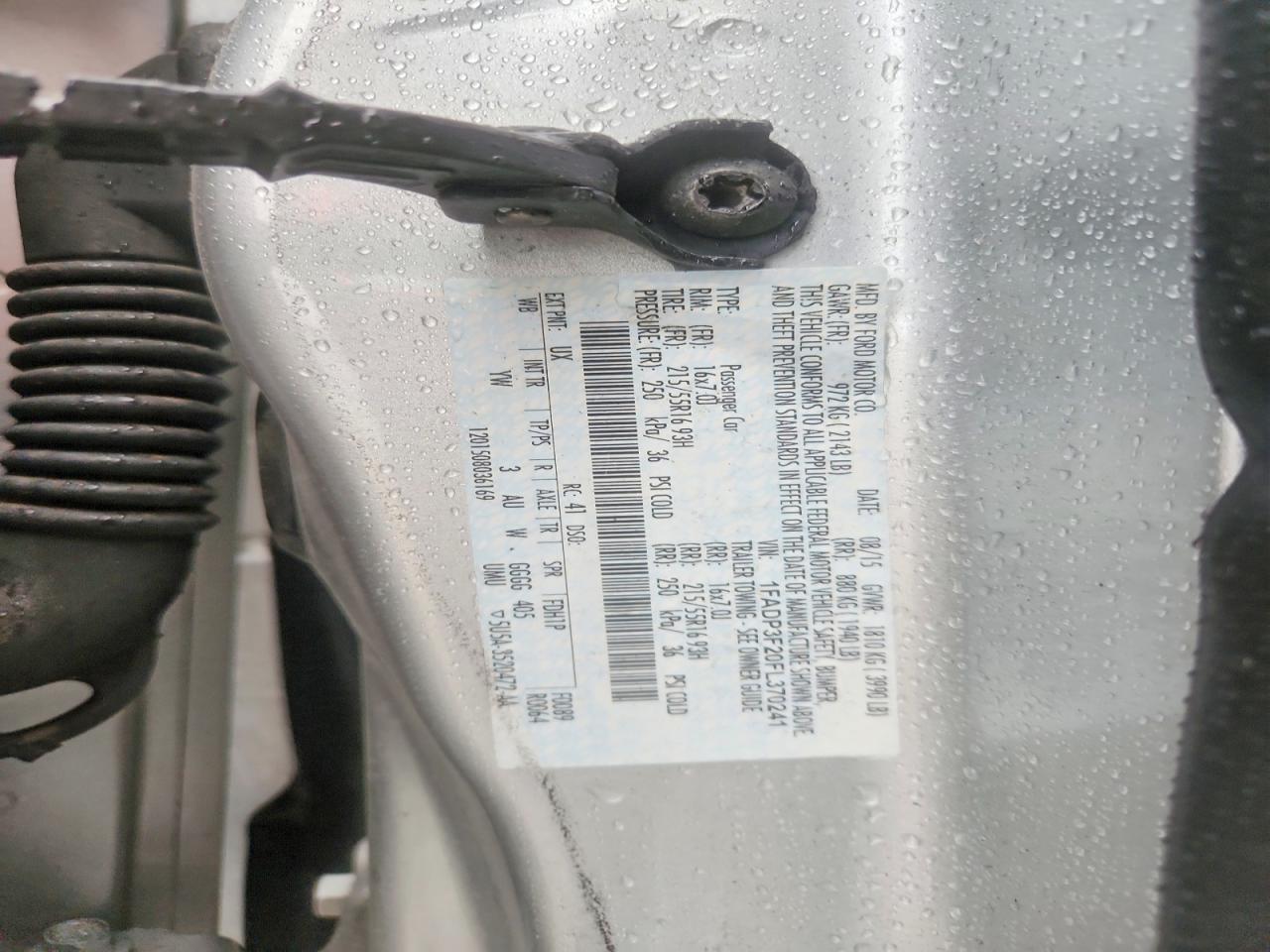 2015 Ford Focus Se Silver vin: 1FADP3F20FL370241