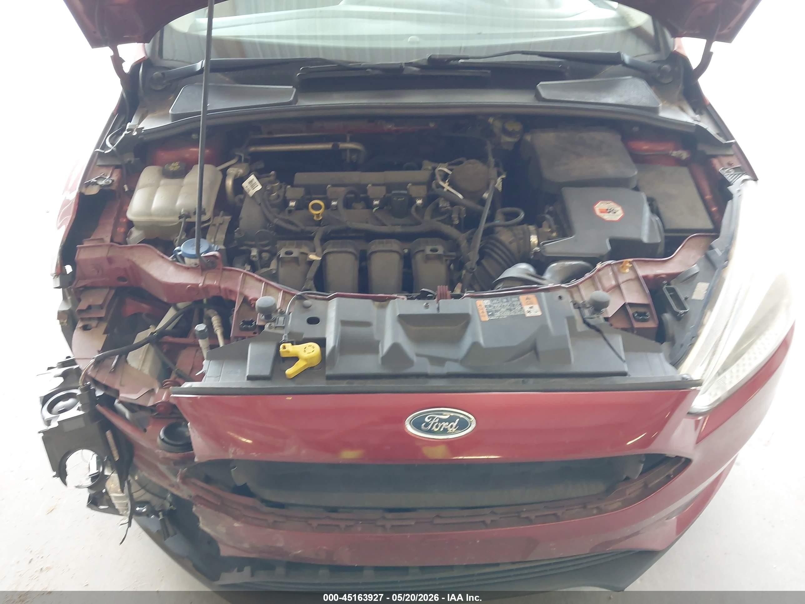2015 Ford Focus Se Burgundy vin: 1FADP3F20FL372734